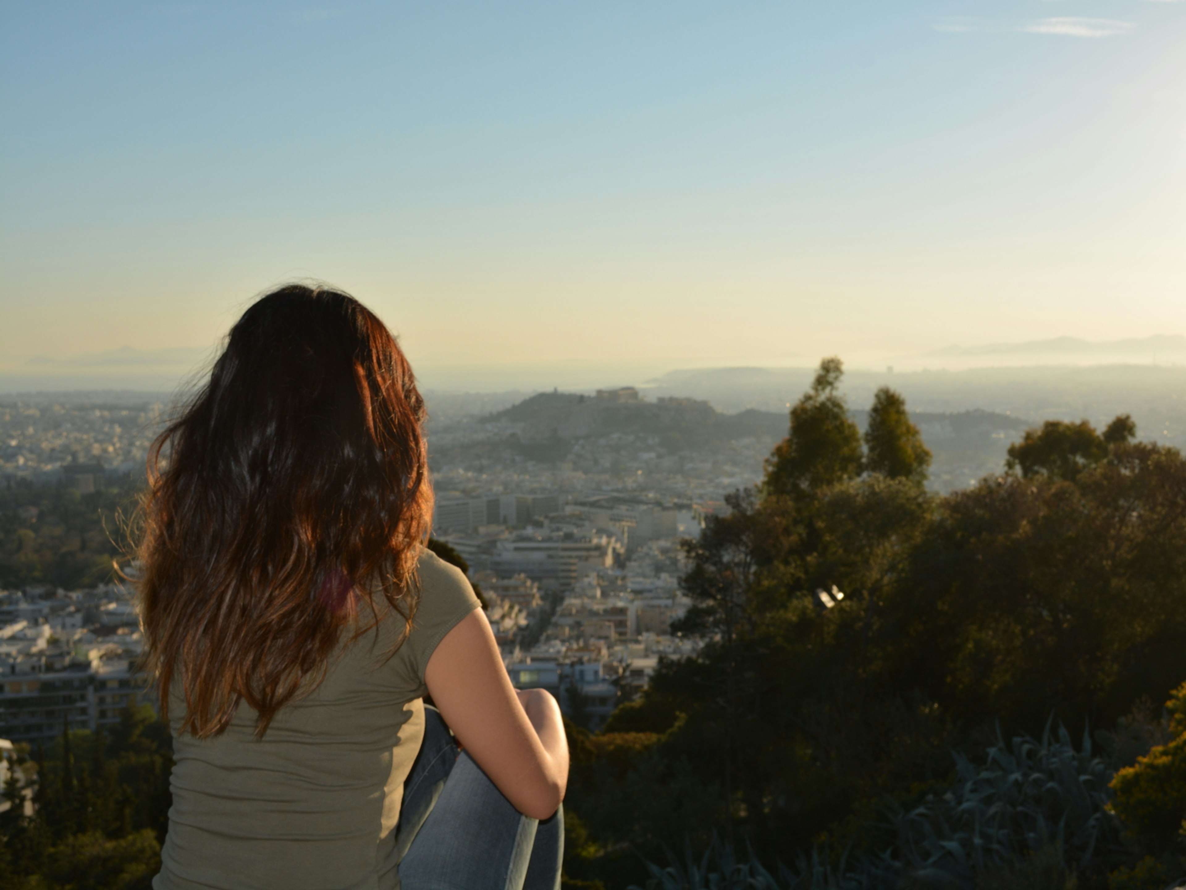 Marissa enjoying the sunset views from the Lycabettus Hill © Marissa Tejada / iBestTravel