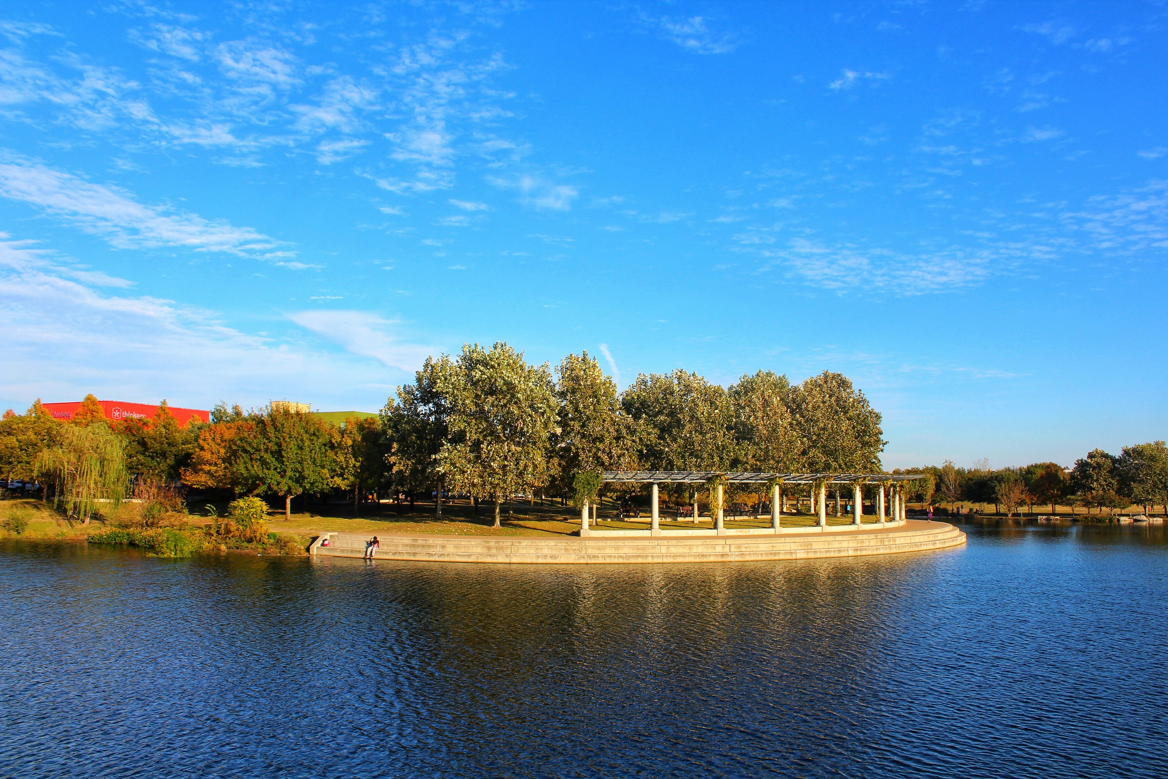 Lady Bird Lake, Austin, Texas, on a sunny day.