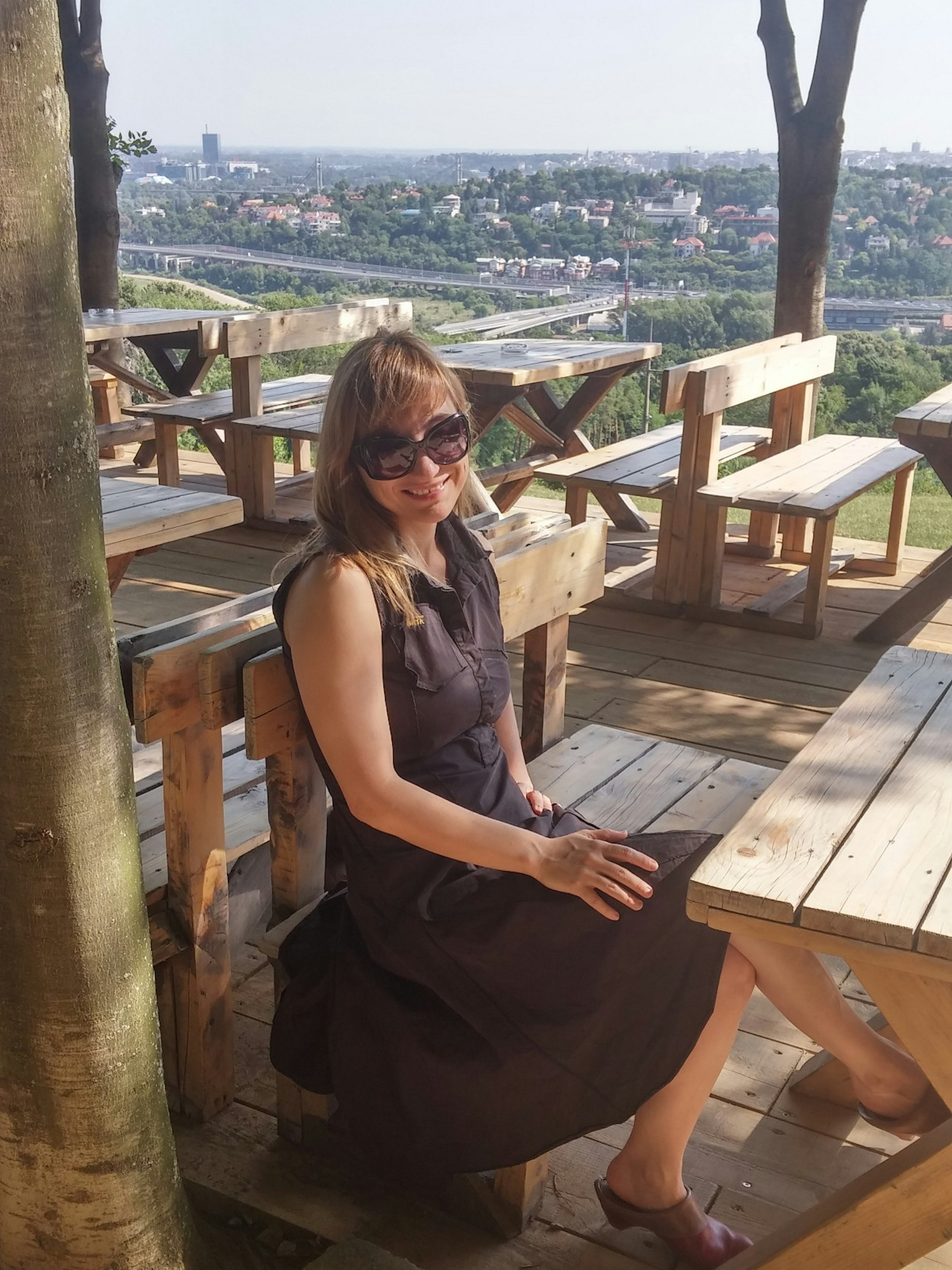 Nevena waiting for an early morning coffee at Ski Staza on Banovo Brdo © Nevena Paunovic / Lonely Planet