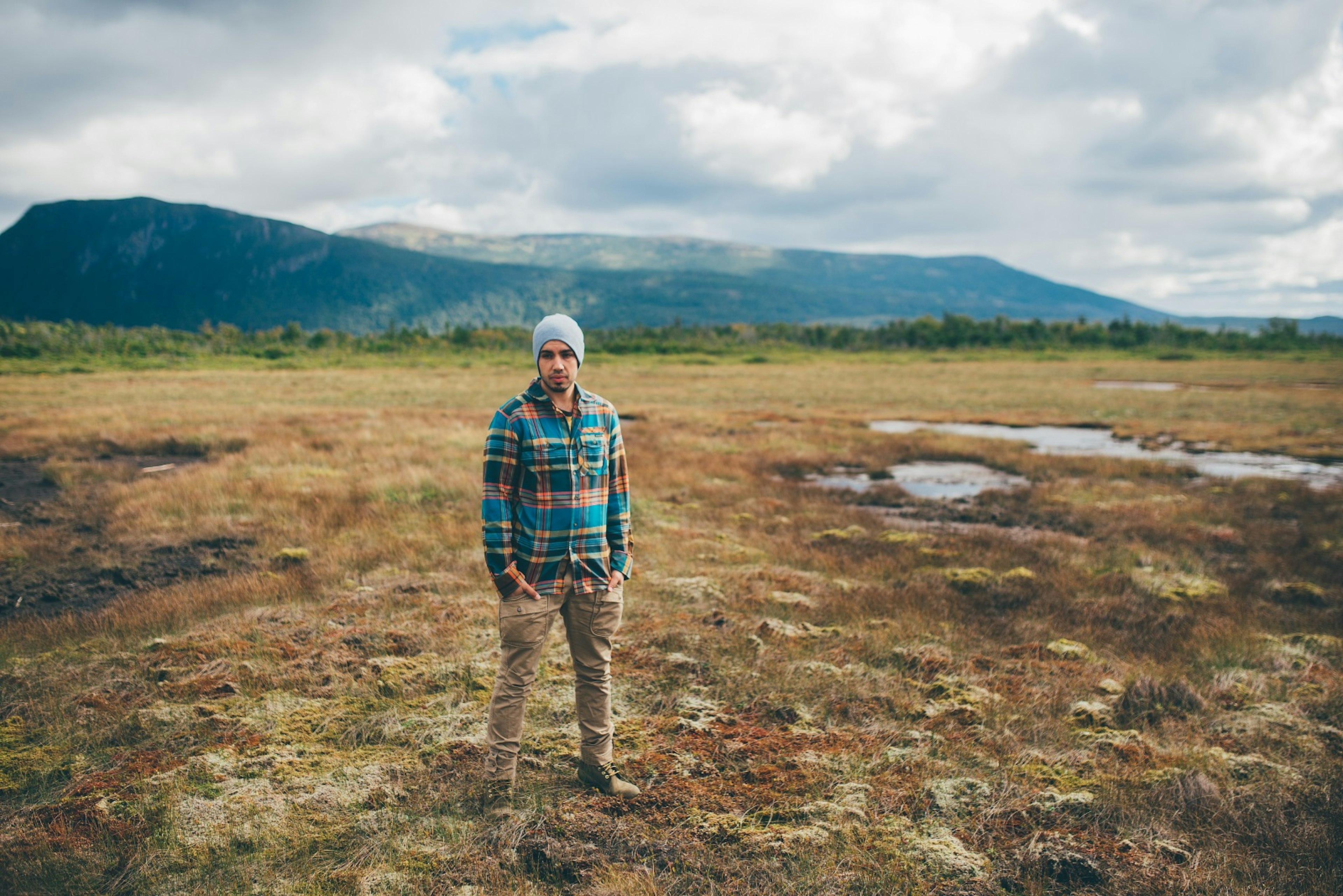 Siya Zarrabi in a field