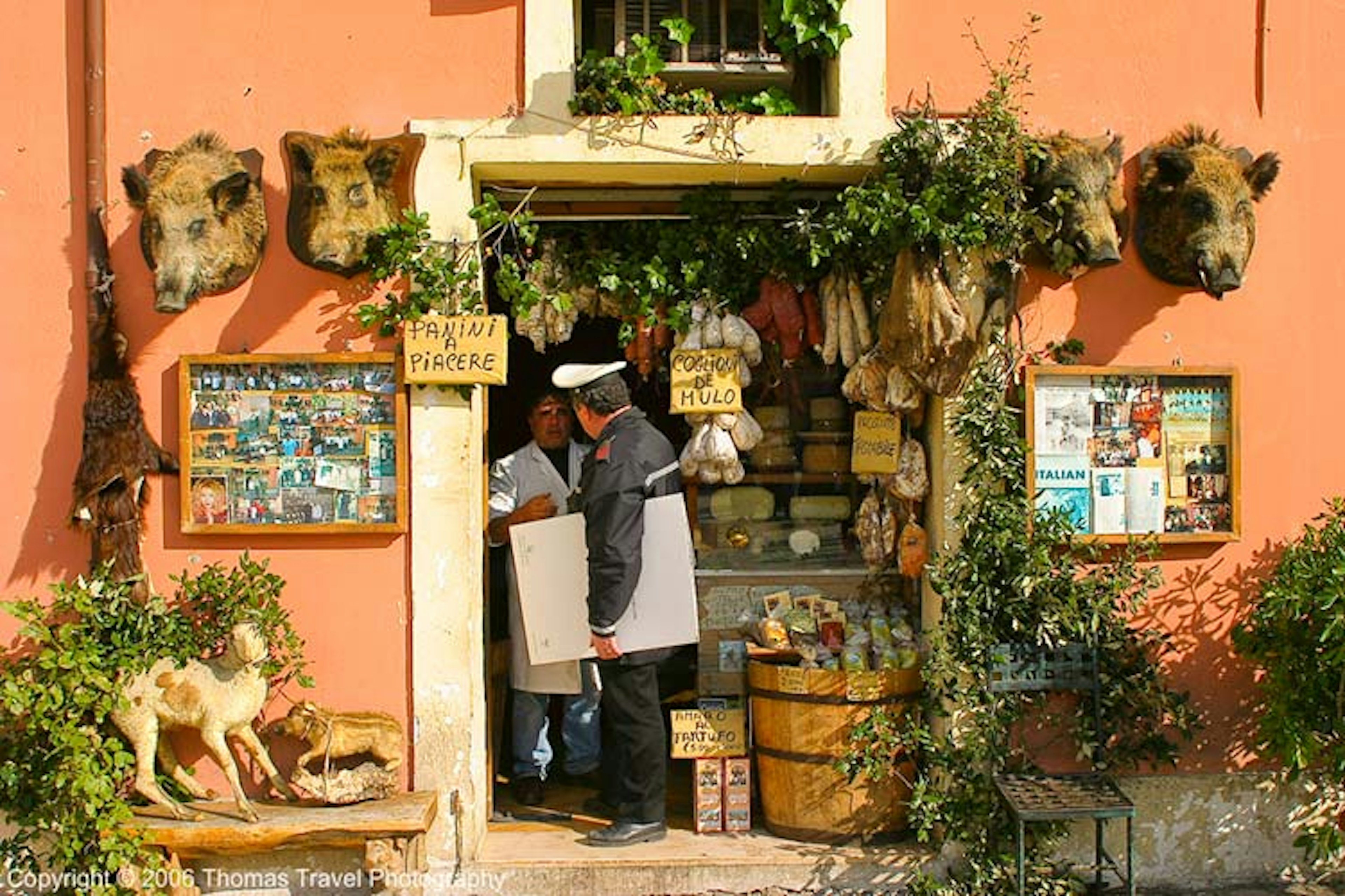 Norcia, nestled in the Italian countryside, is famed for its cured meats, wild boar sausage and other carnivorous delights. Image by Thomas - Photography / CC BY 2.0