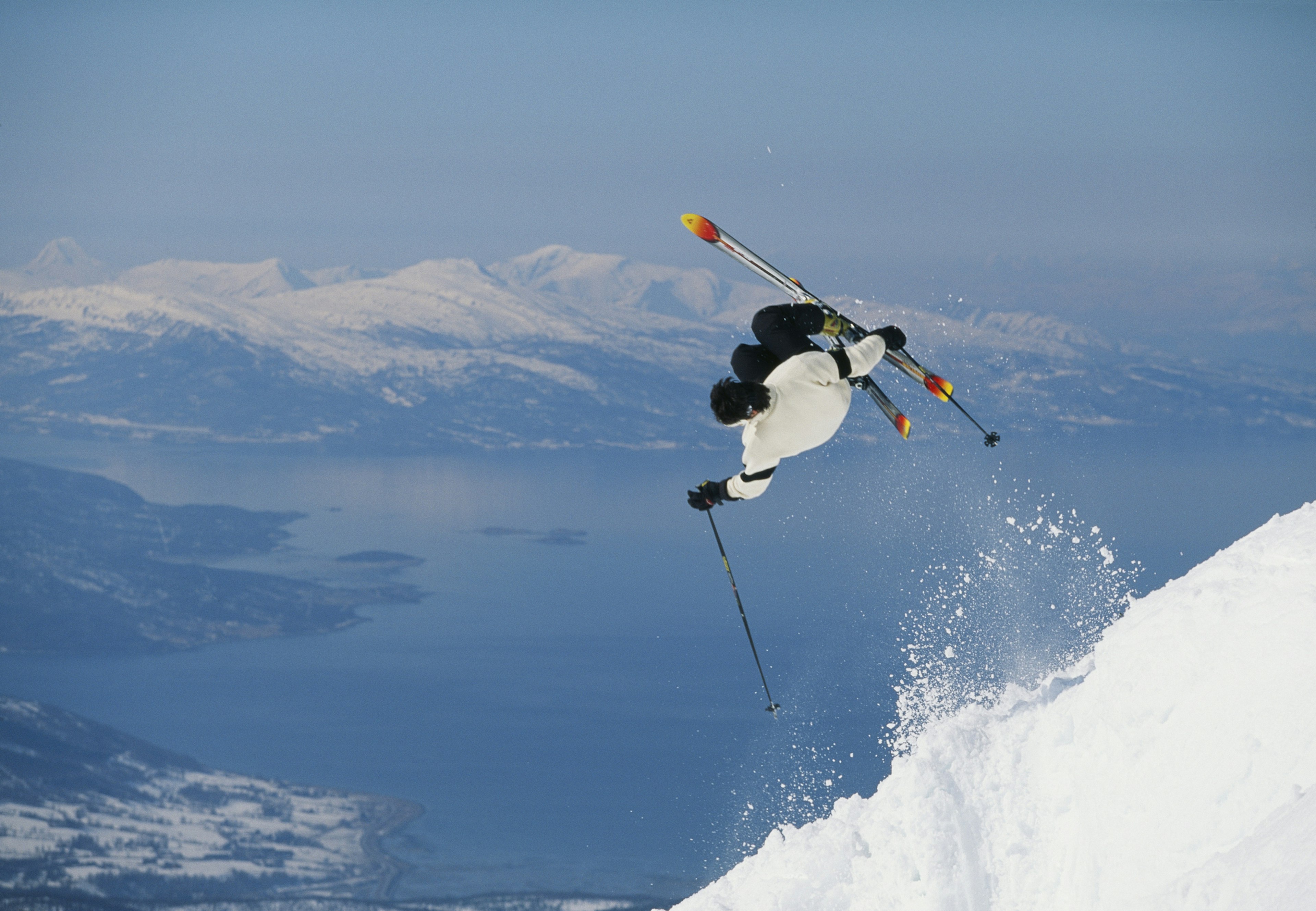 Skiing in Narvik will lift you above the Arctic Circle. Per Eriksson/Getty Images