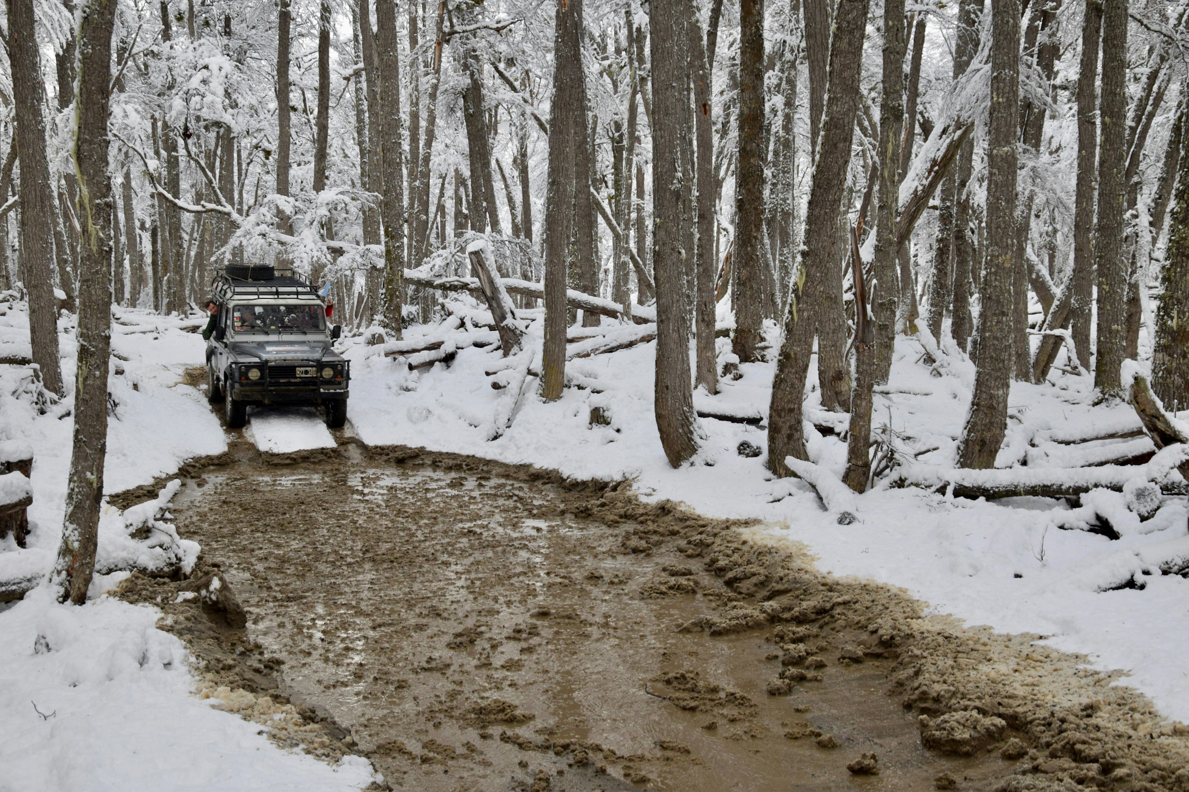 Off-roading in a jeep near Tolhuin