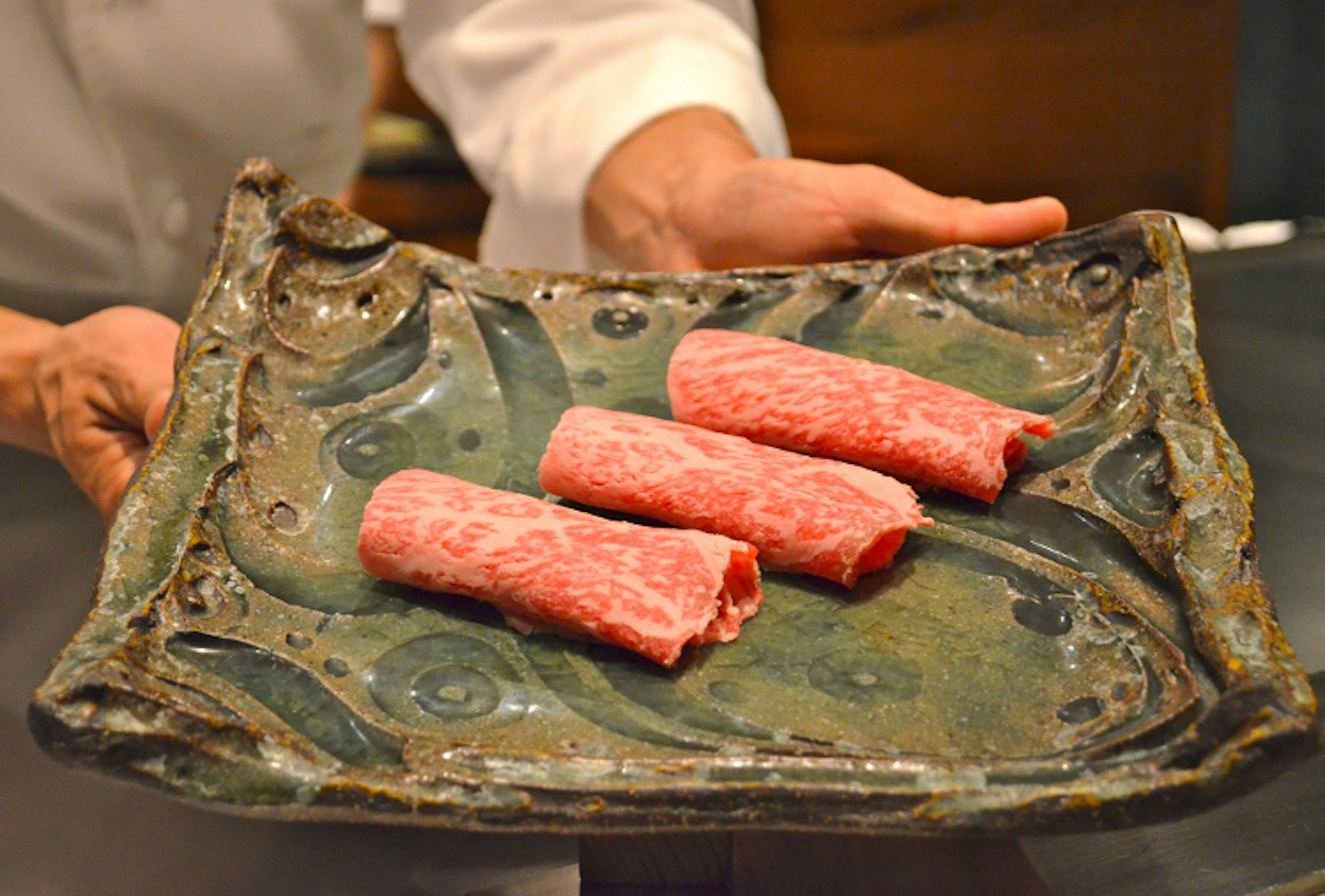 Ohmi Wagyu, Waku Ghin, Singapore. Image by Sarah_Ackerman CC BY 2.0