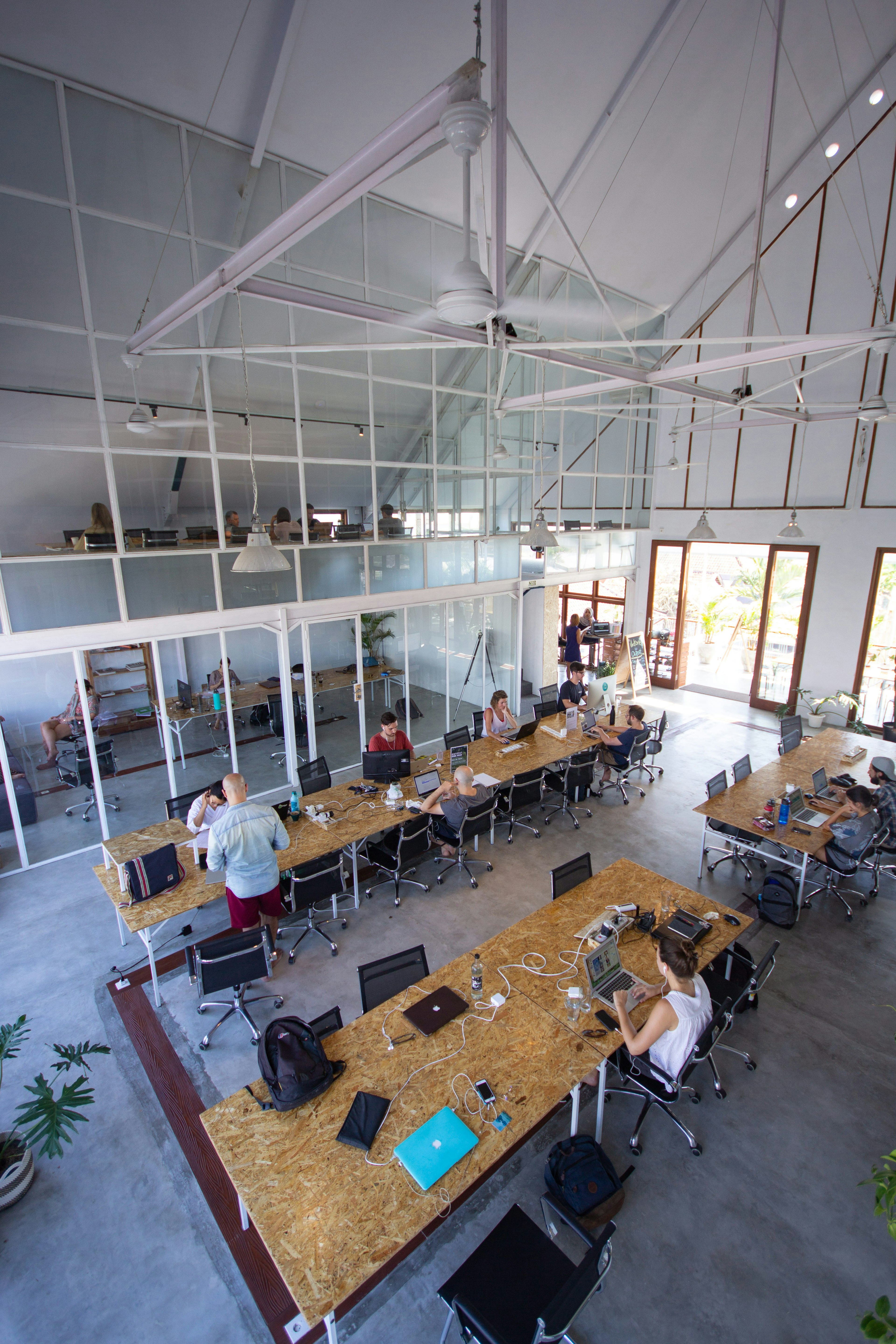 High-ceilinged space at Outpost