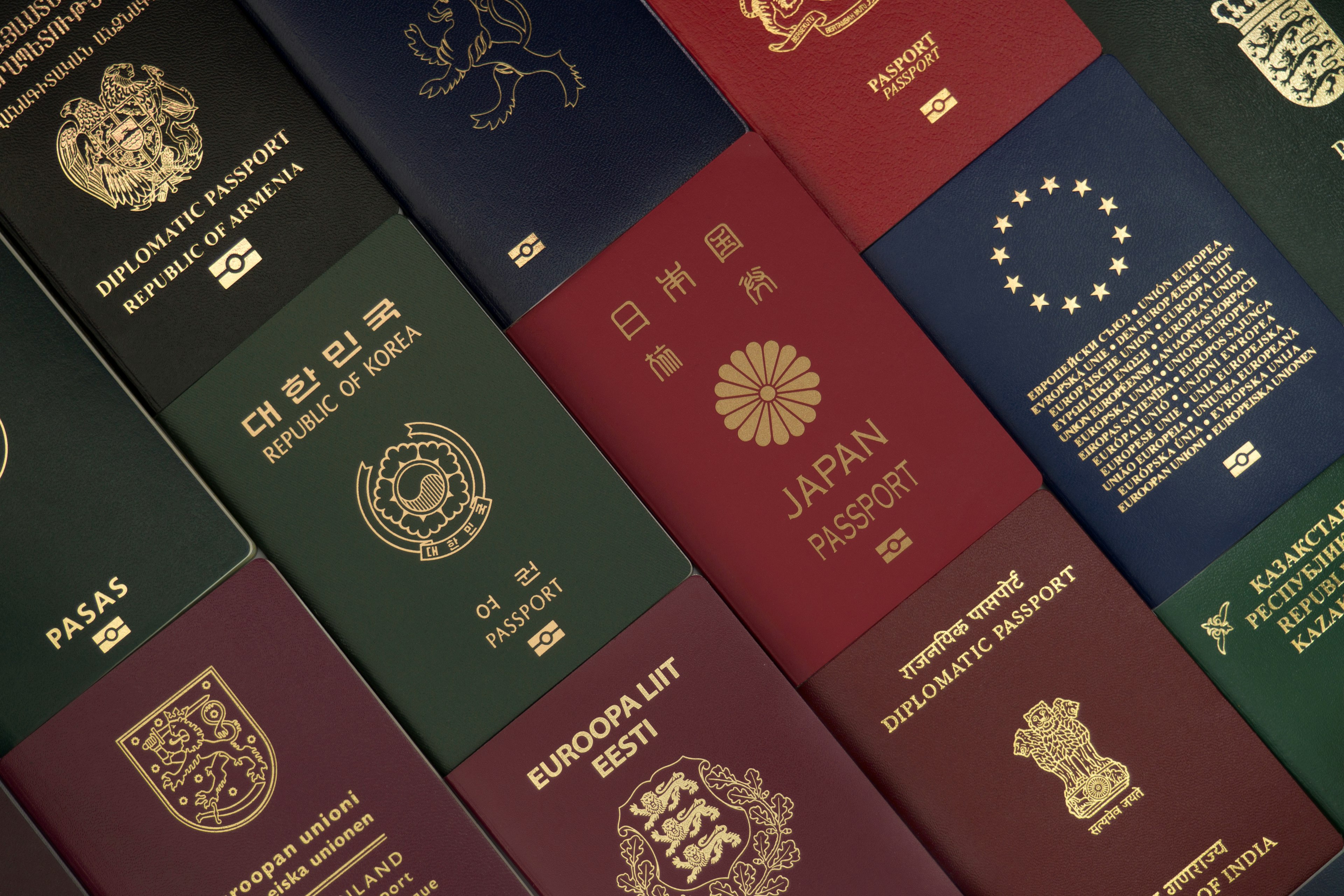 Passport colours