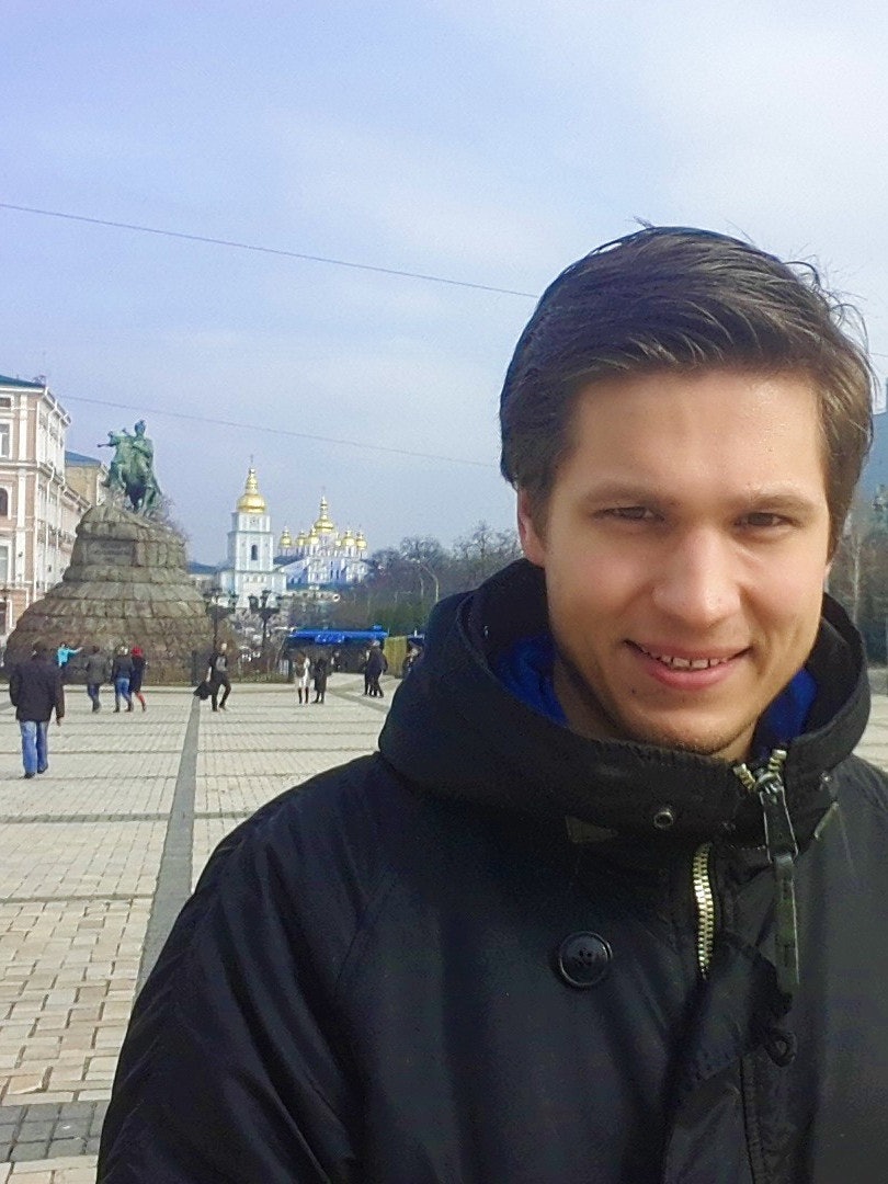 Lonely Planet Local Pavlo Fedykovych on Kyiv's St Sophia square © Pavlo Fedykovych / Lonely Planet