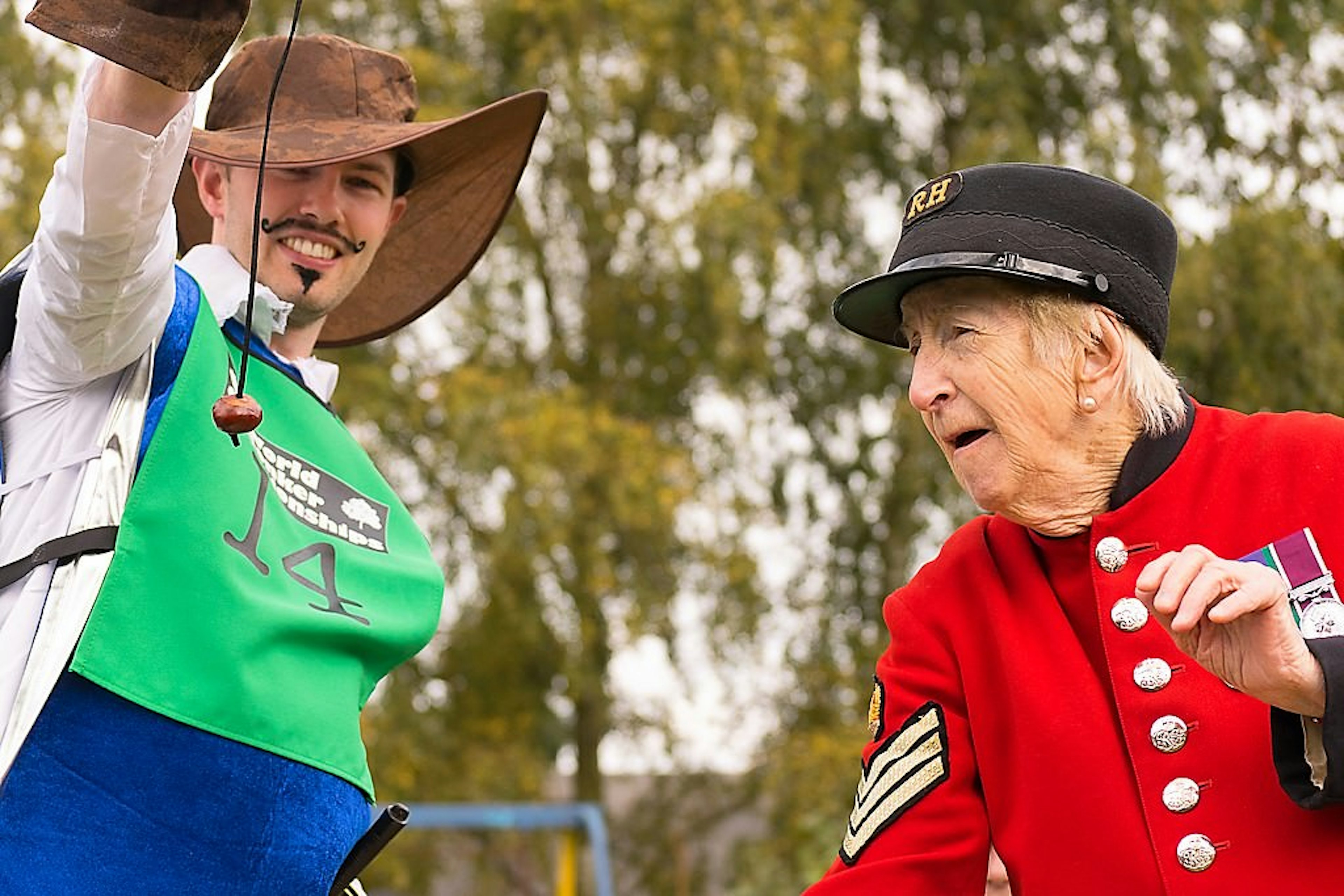 You don't have to be chest-NUTS to enjoy a game of conkers but it helps © Pete Bower