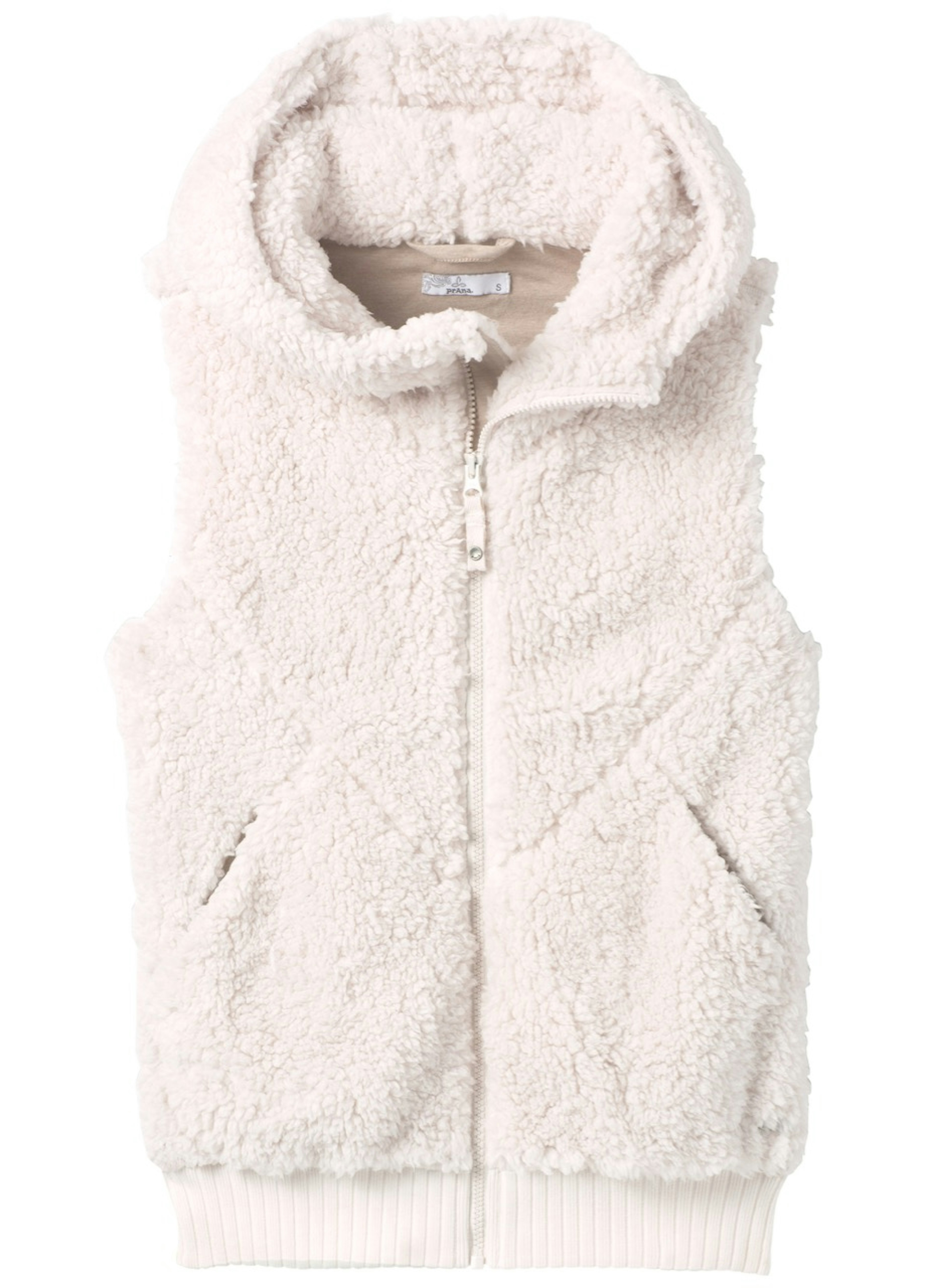 prAna's Permafrost hooded vest in cream