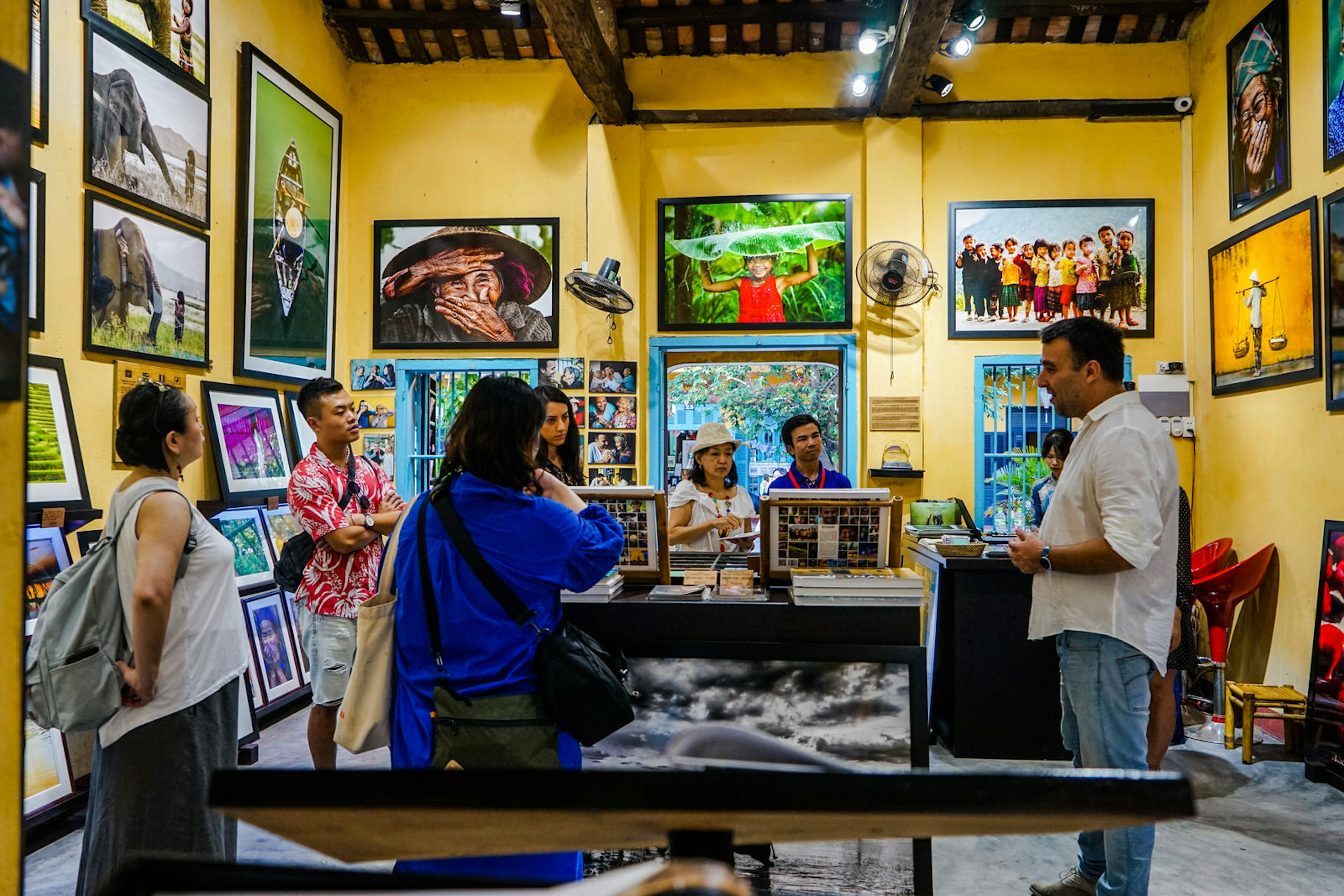 Portrait photographer Réhahn in his Hoi An gallery