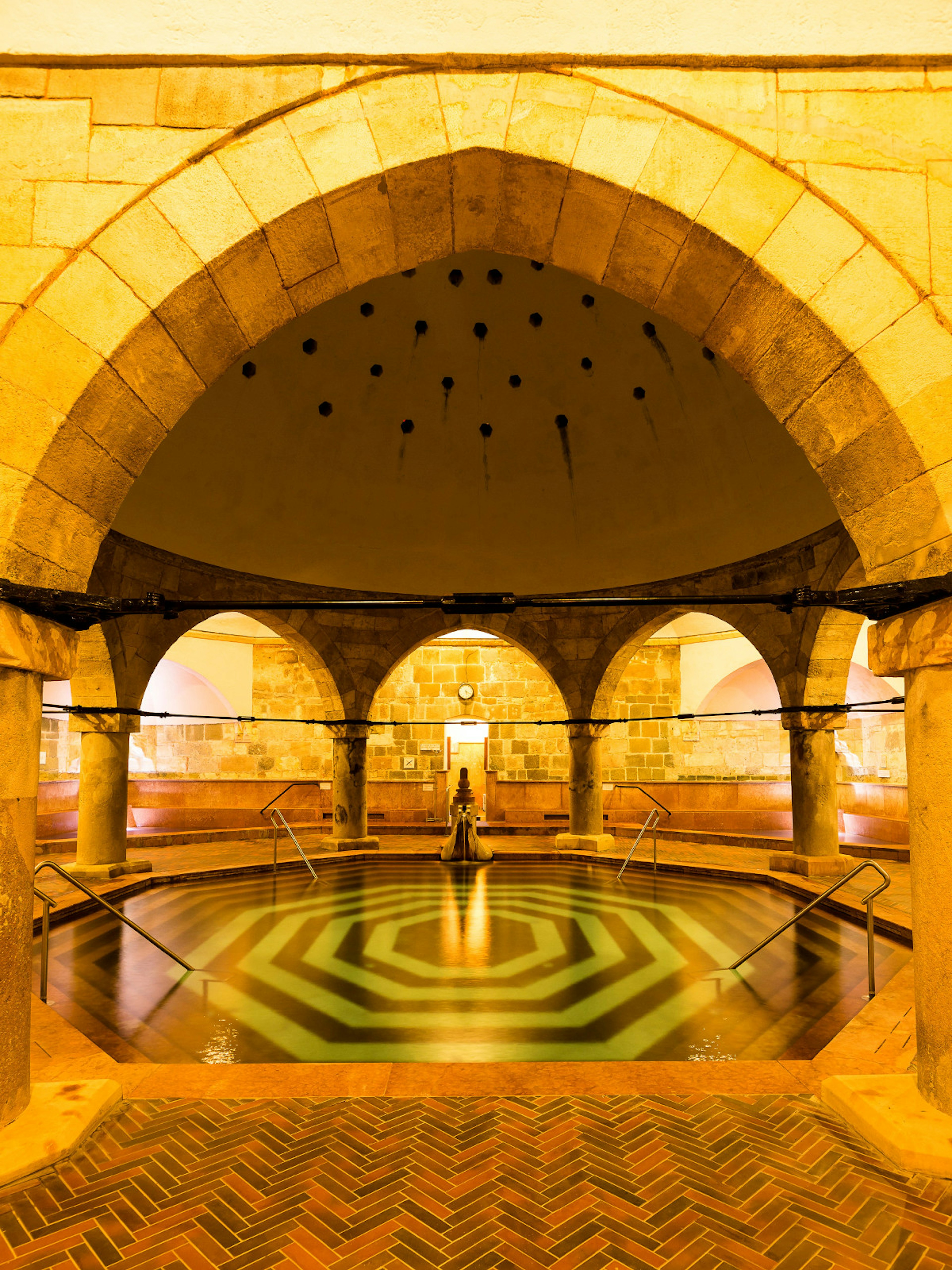 Thermal pool at Rudas Baths, the most authentically Turkish in Budapest © Sarah Coghill / Lonely Planet