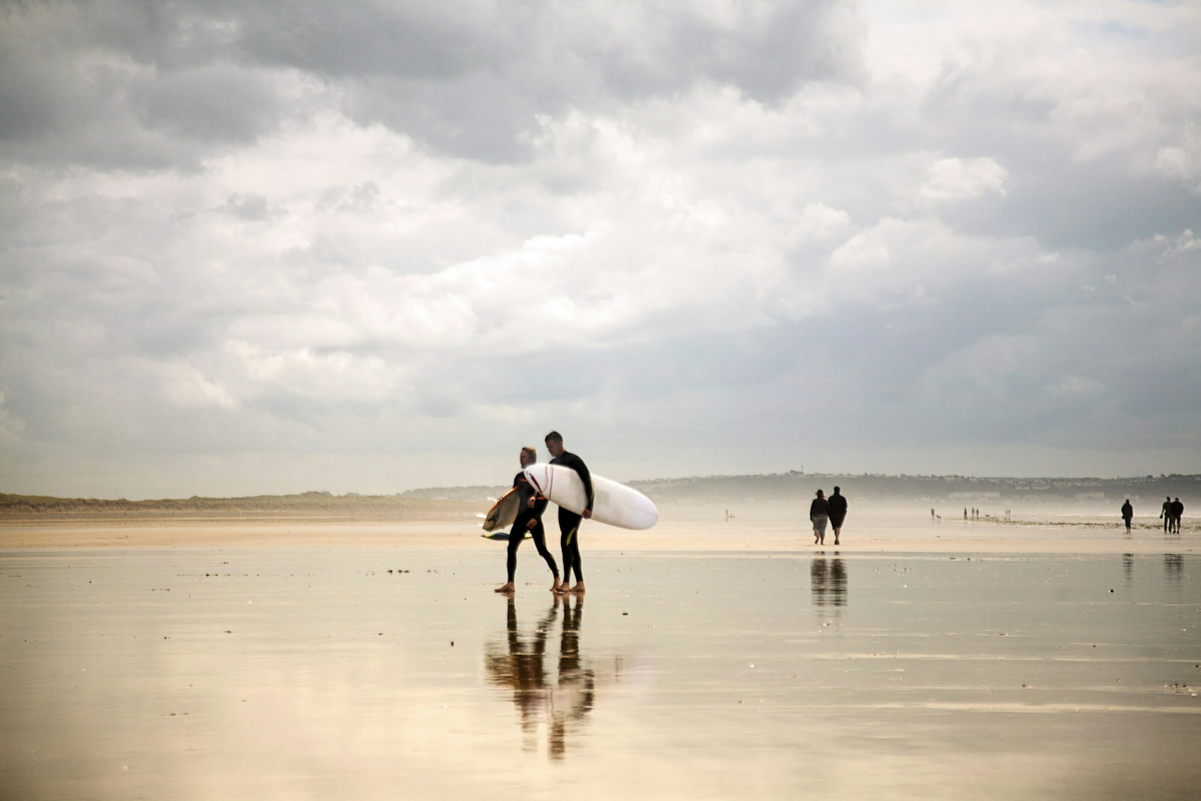 The vast beach at Saunton Sands