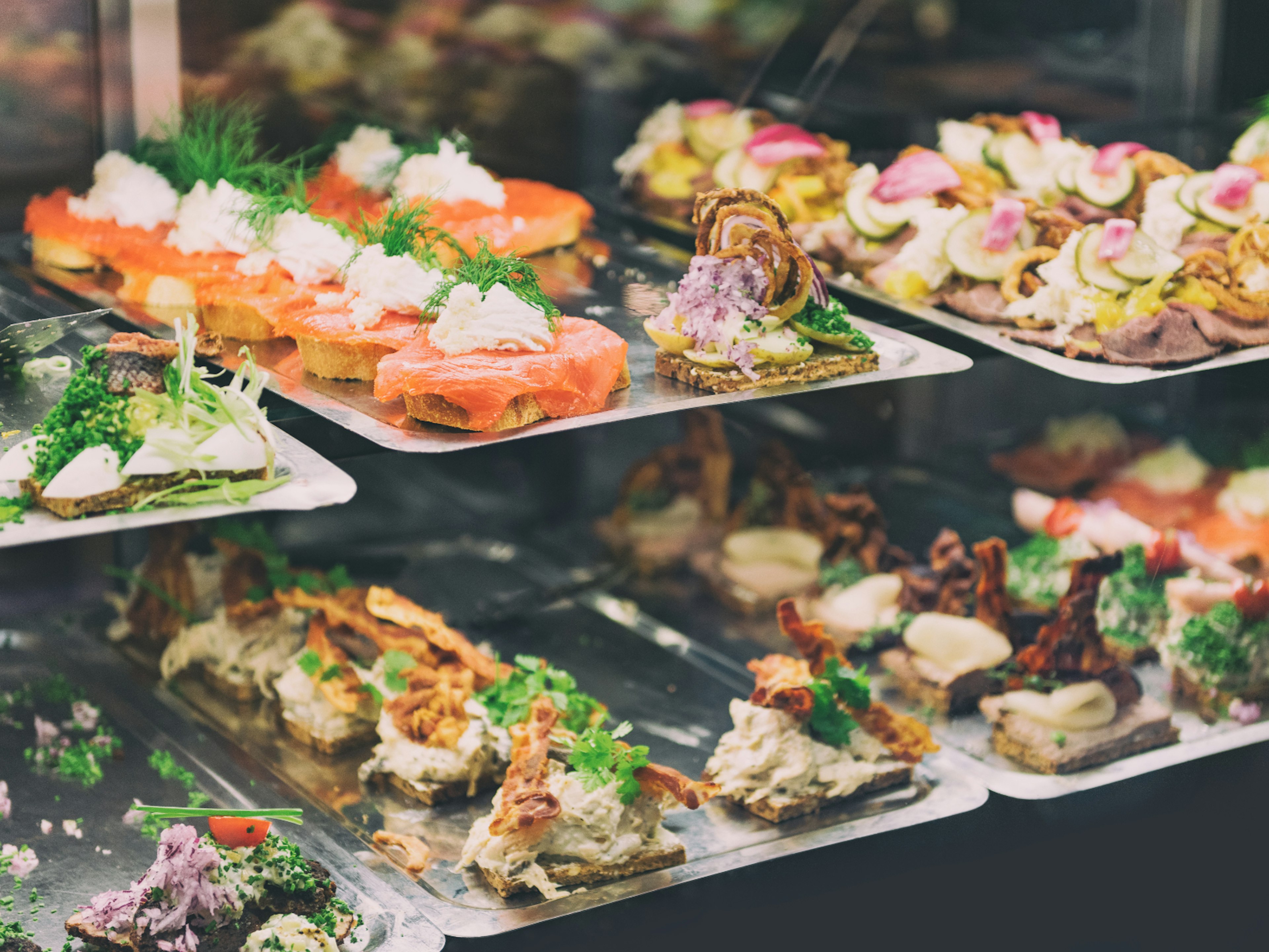 A counter displaying smorrebrod in Copenhagen, Denmark ? vm2002 / Shutterstock