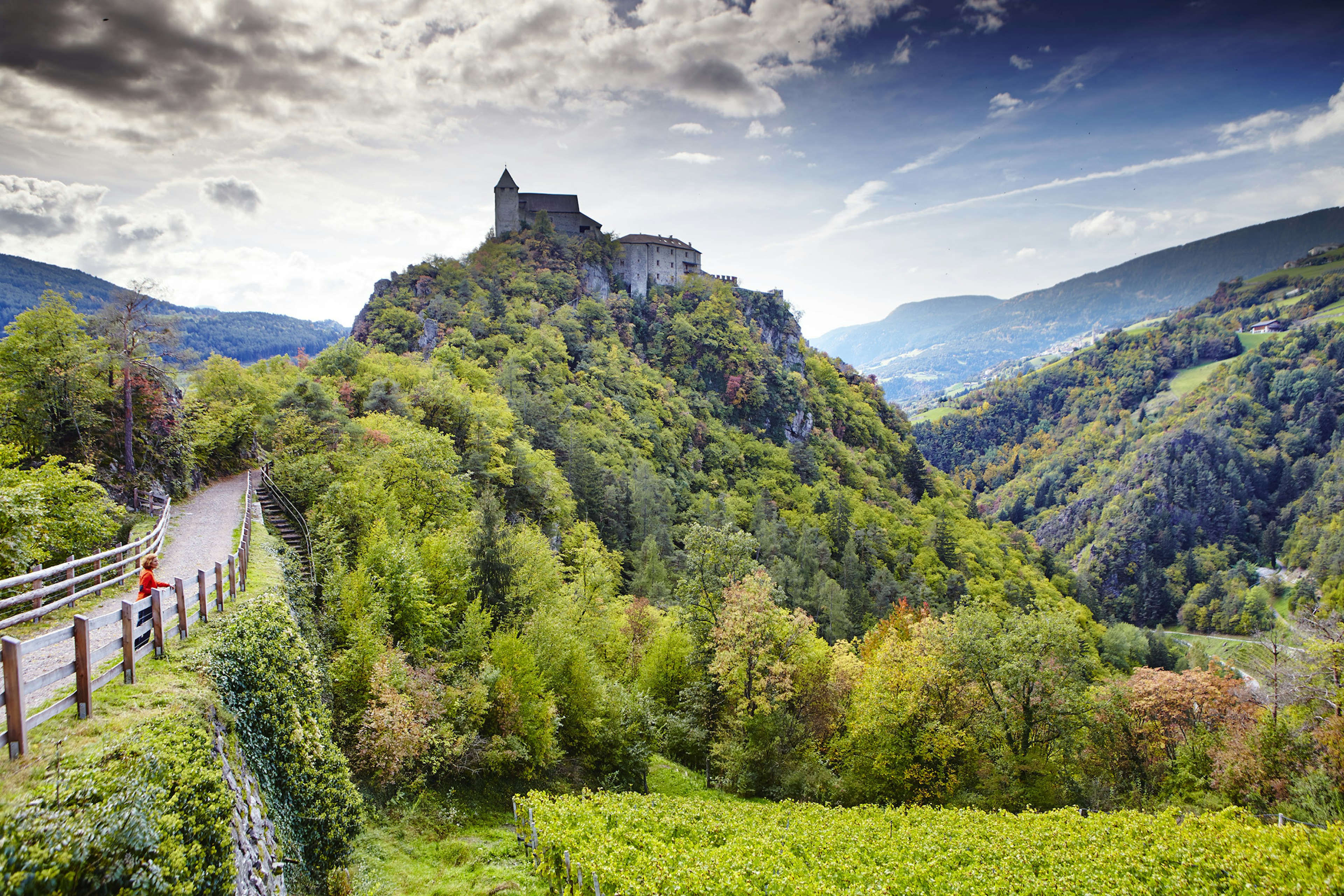 Sabiona convent took the place of a medieval hilltop castle