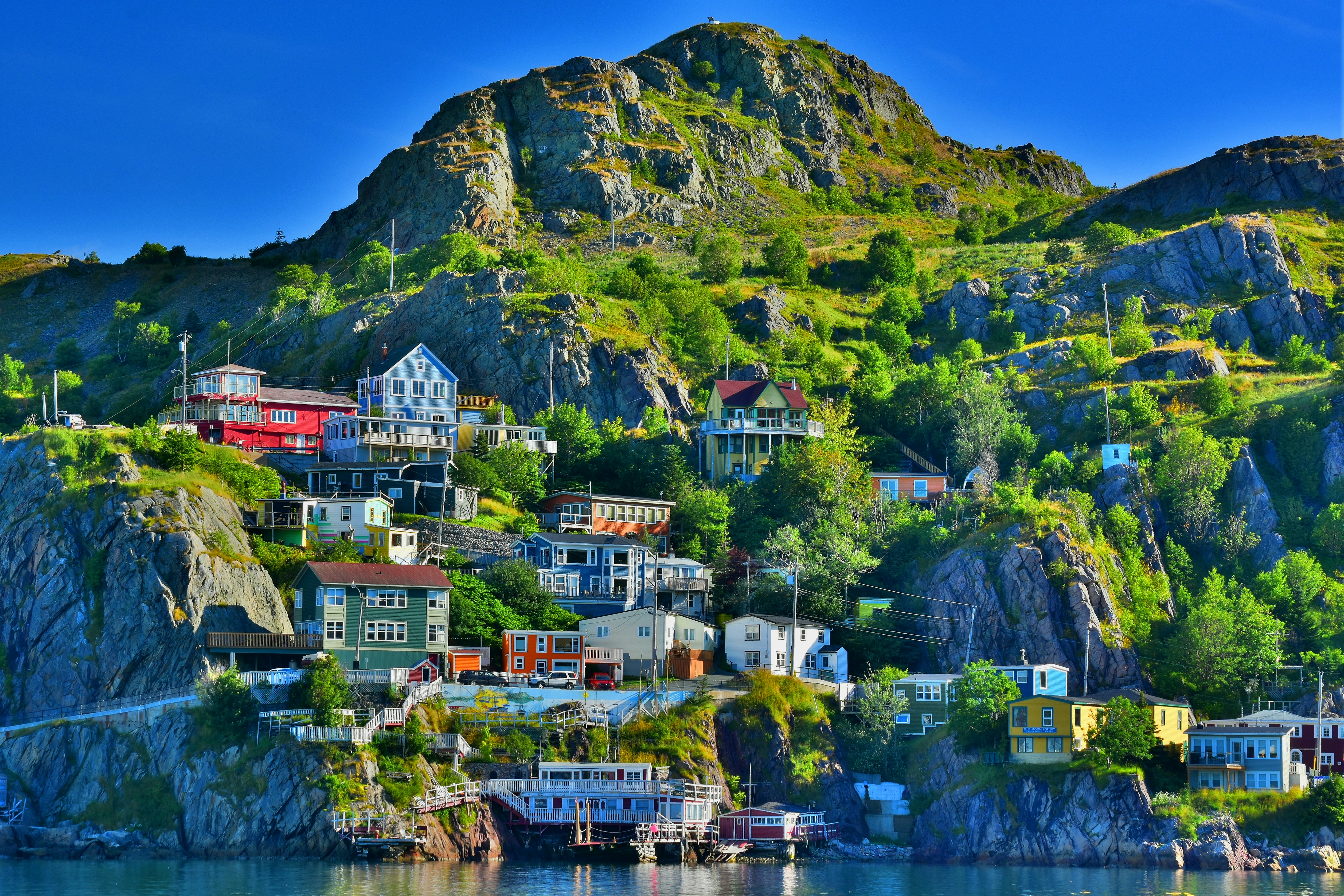 HDR image of The Battery, St John's, Newfoundland taken at sunrise.