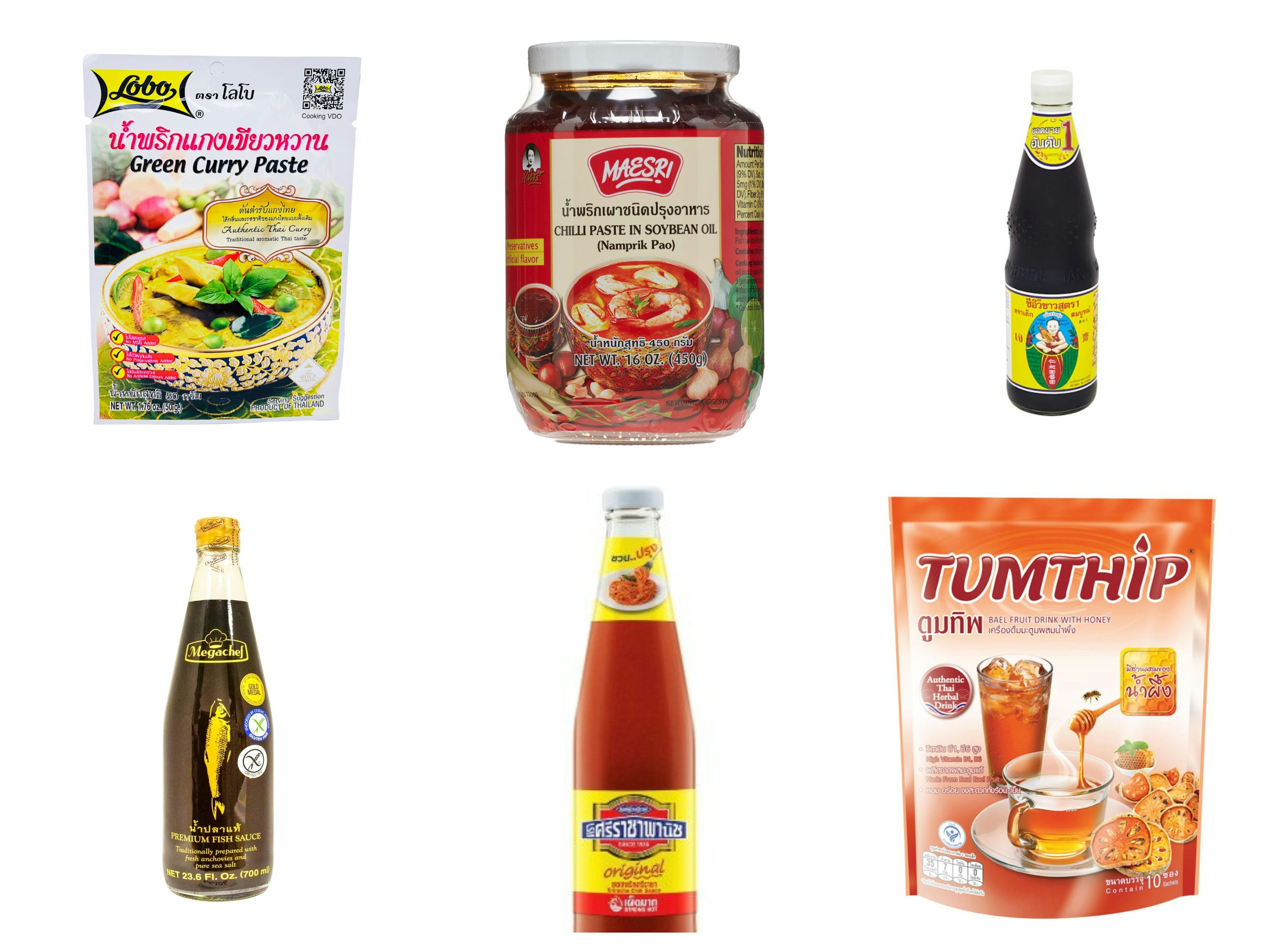 Selection of Thai pantry staples