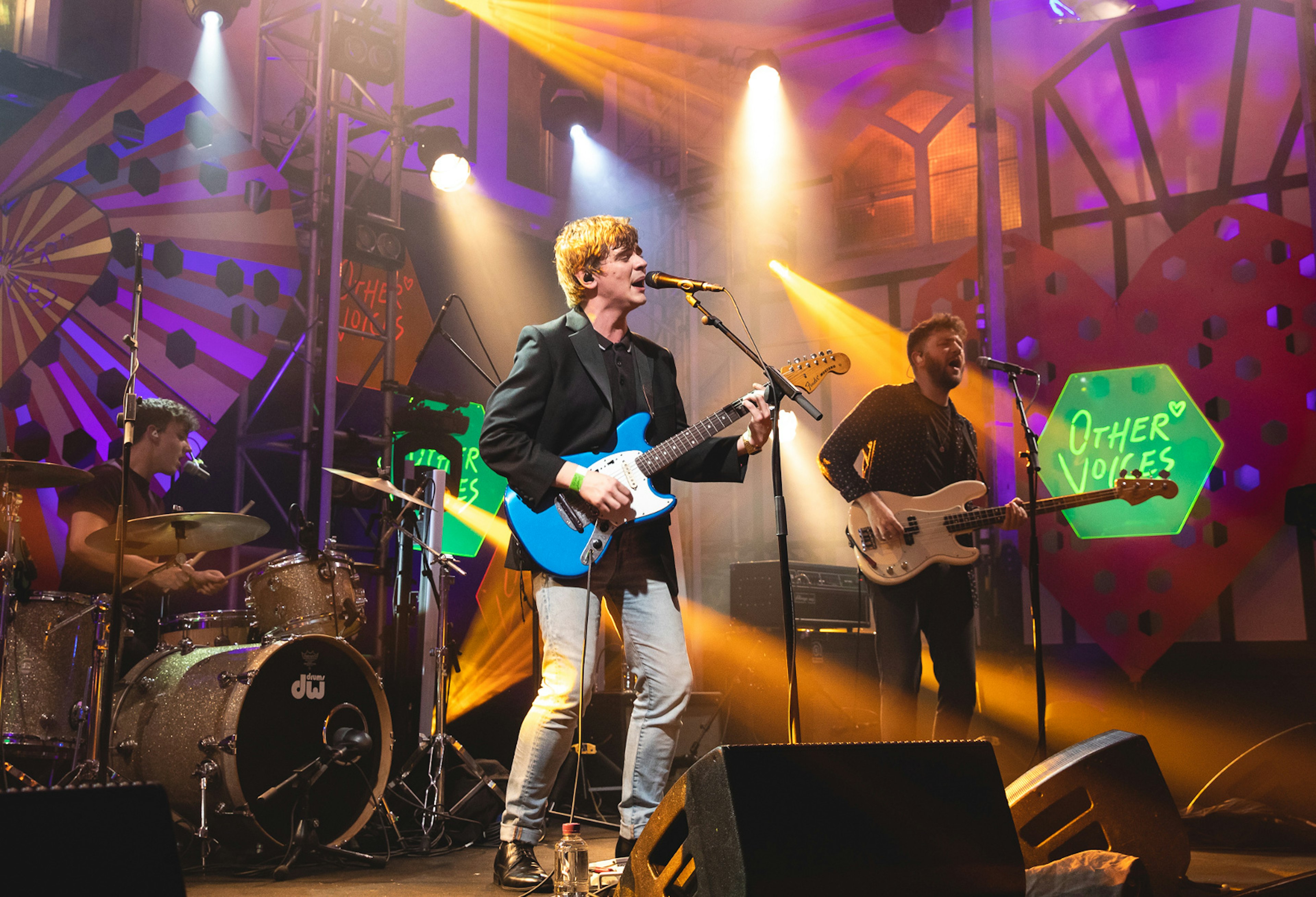 The Academic performing for Other Voices at The Duncairn Centre for Culture & Arts