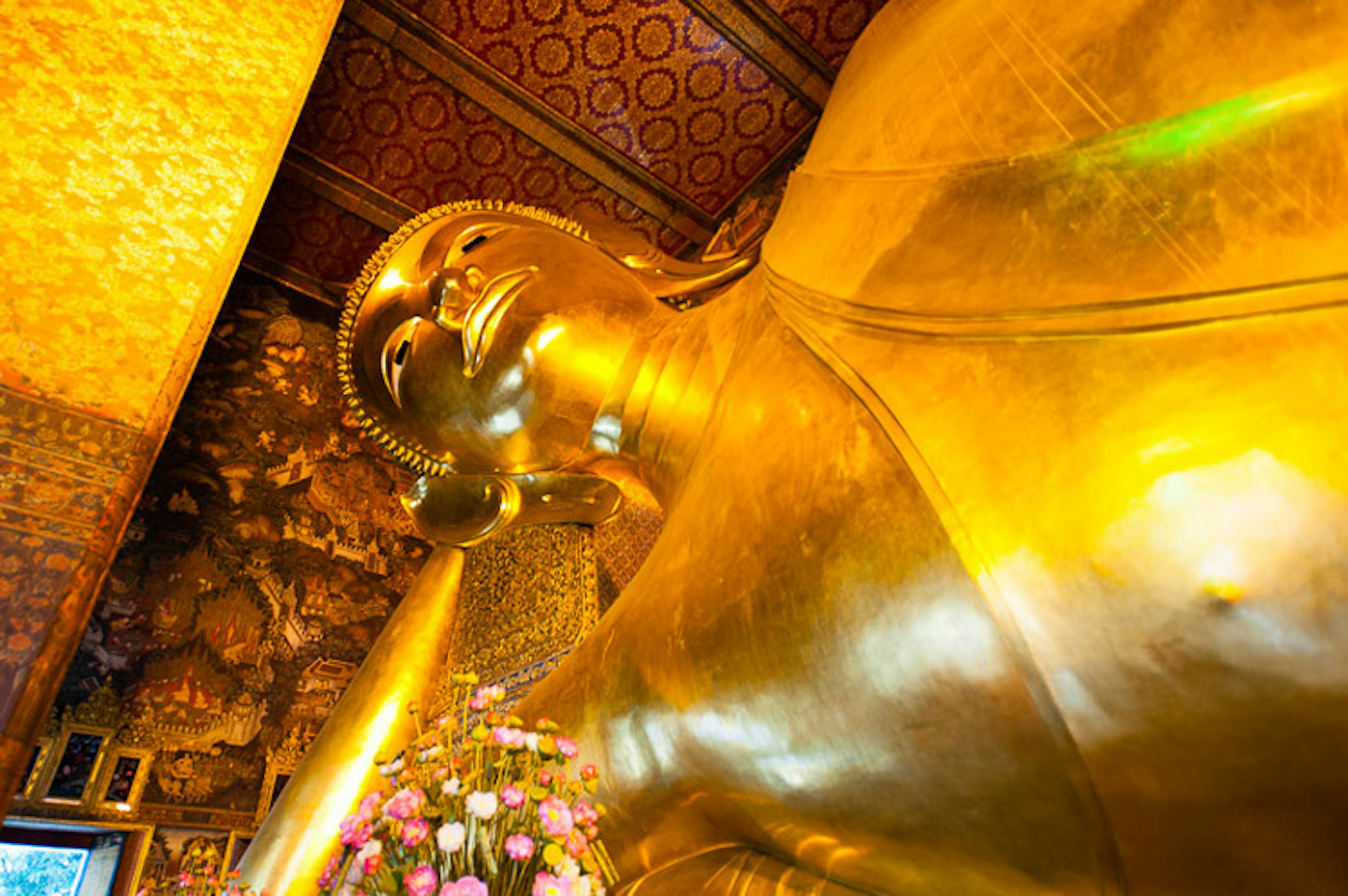 The reclining Buddha, Wat Pho, Bangkok. Image by Austin Bush