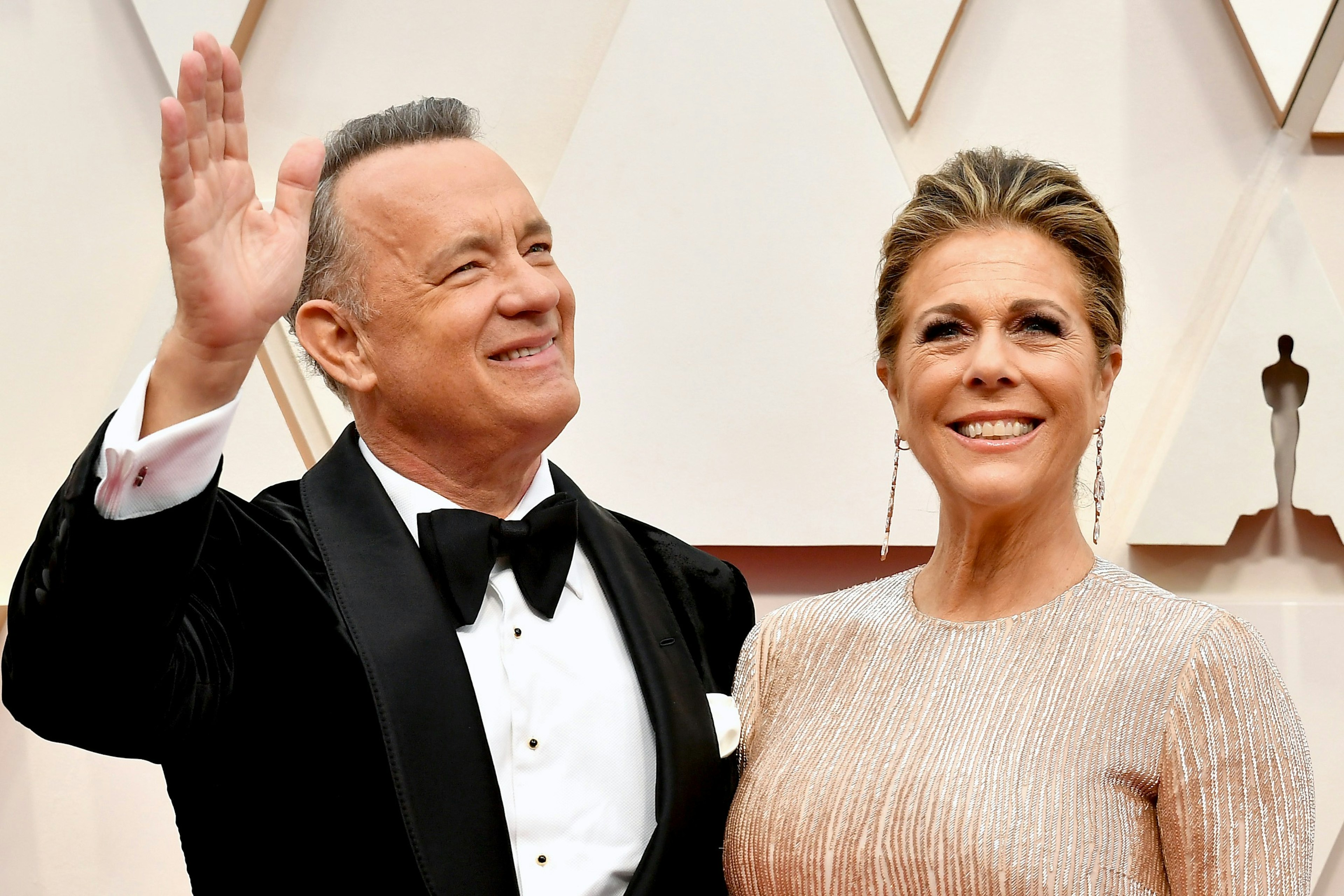 Tom Hanks and Rita Wilson at the 92nd Annual Academy Awards in February 2020