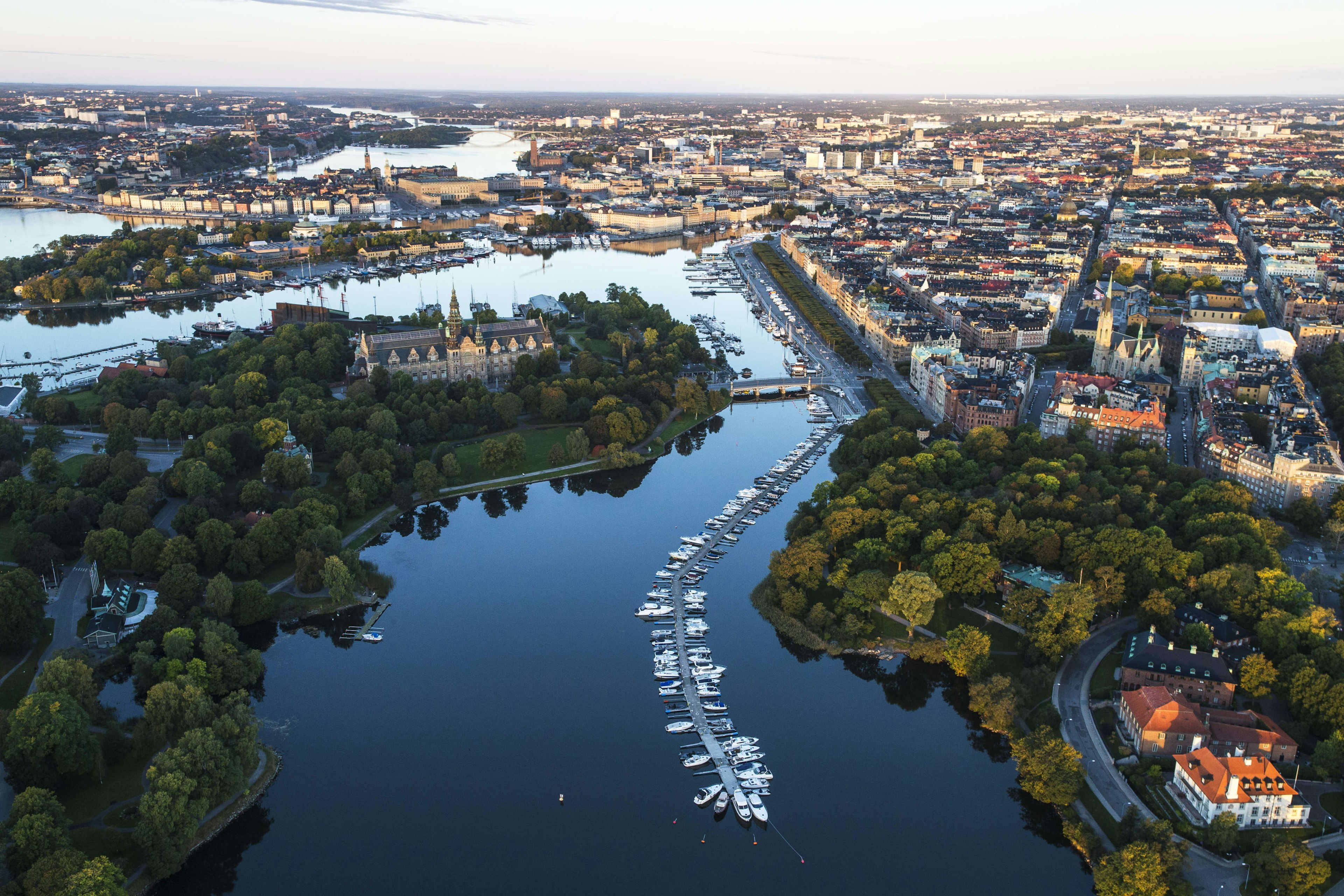 Aerial view of Stockholm