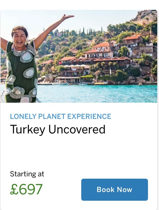 A booking icon for the Turkey tour