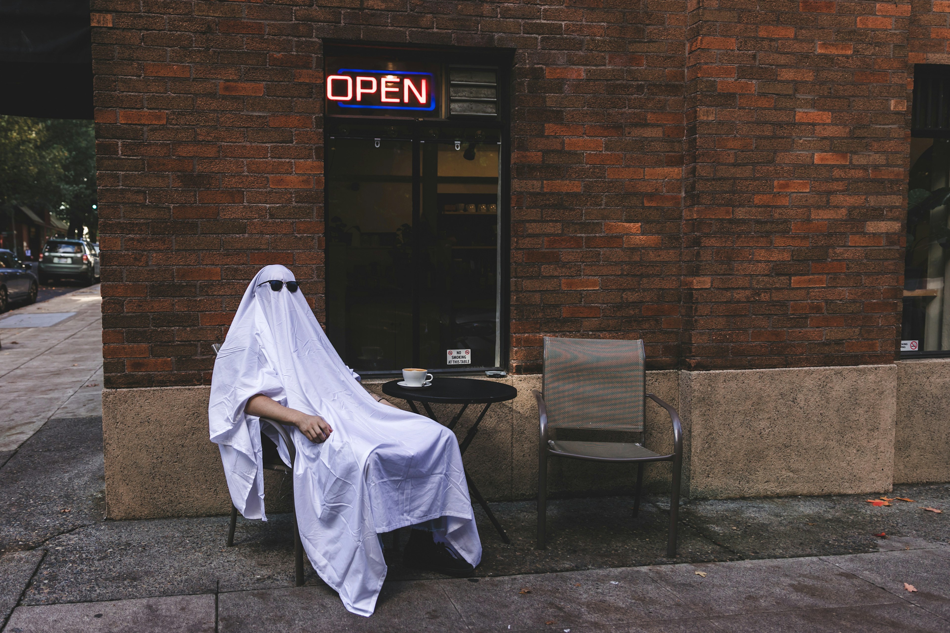 Locals like to get into the Halloween spirit in Portland. Tim Newman/Getty Images