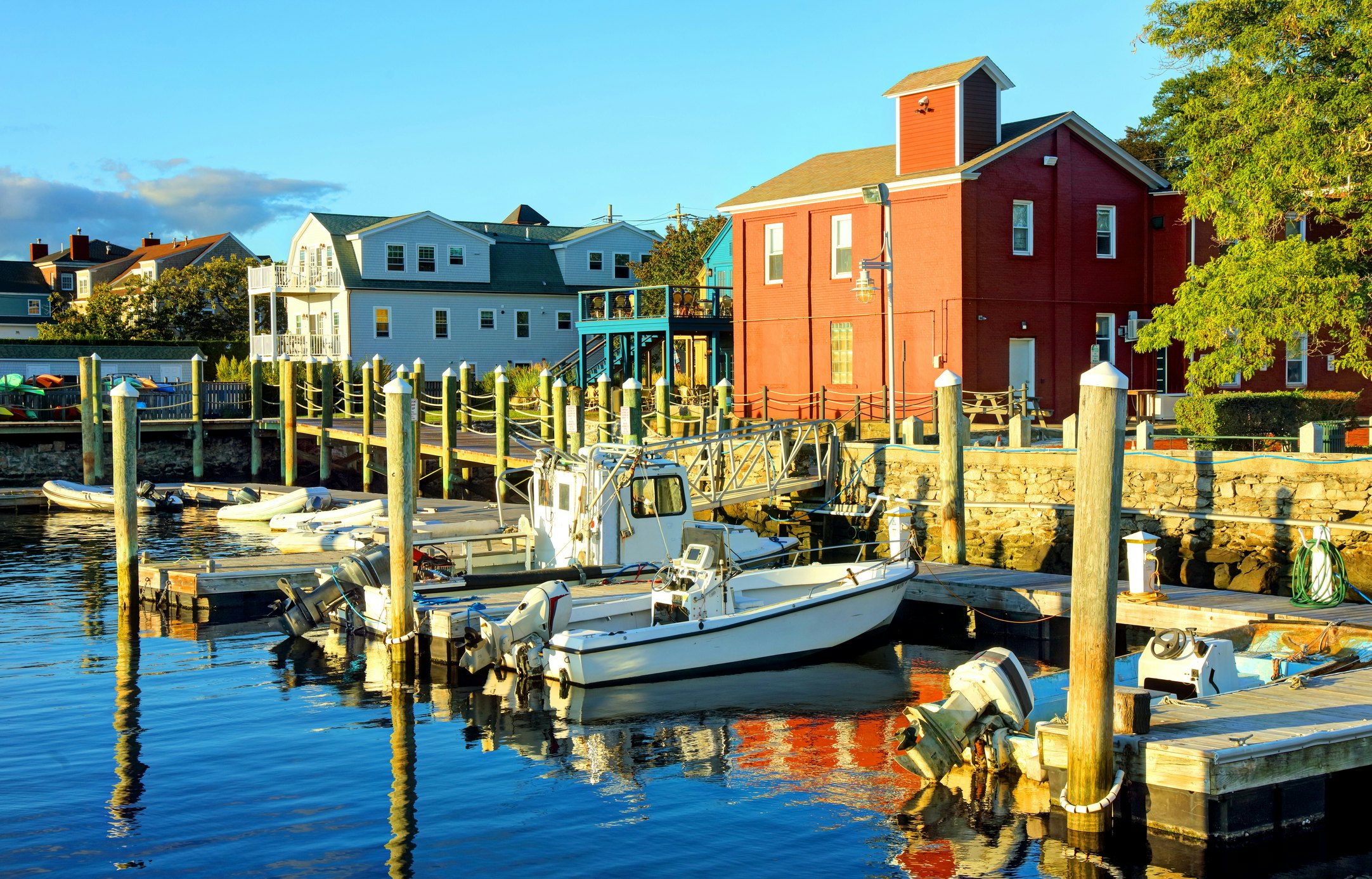 Cozy waterside vibes in Bristol, Rhode Island, USA.