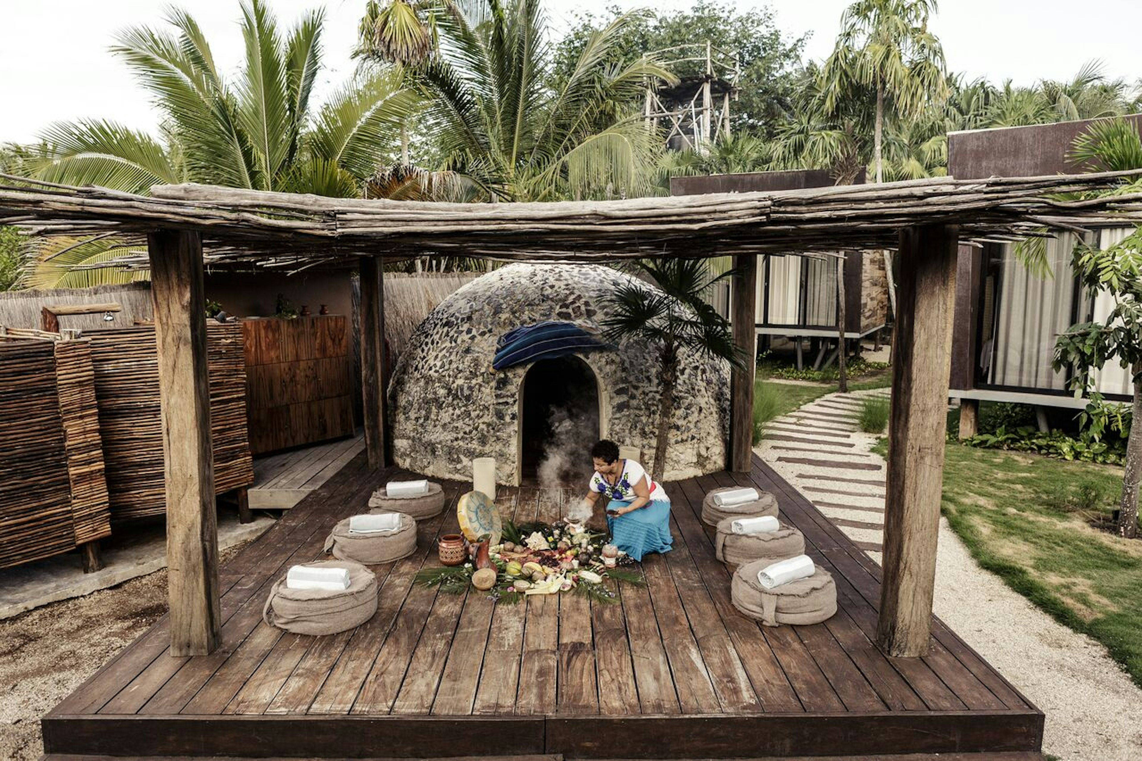 The temazcal was used by the ancient Maya to cleanse their minds and bodies by sweating out the impurities. Yaan Wellenss