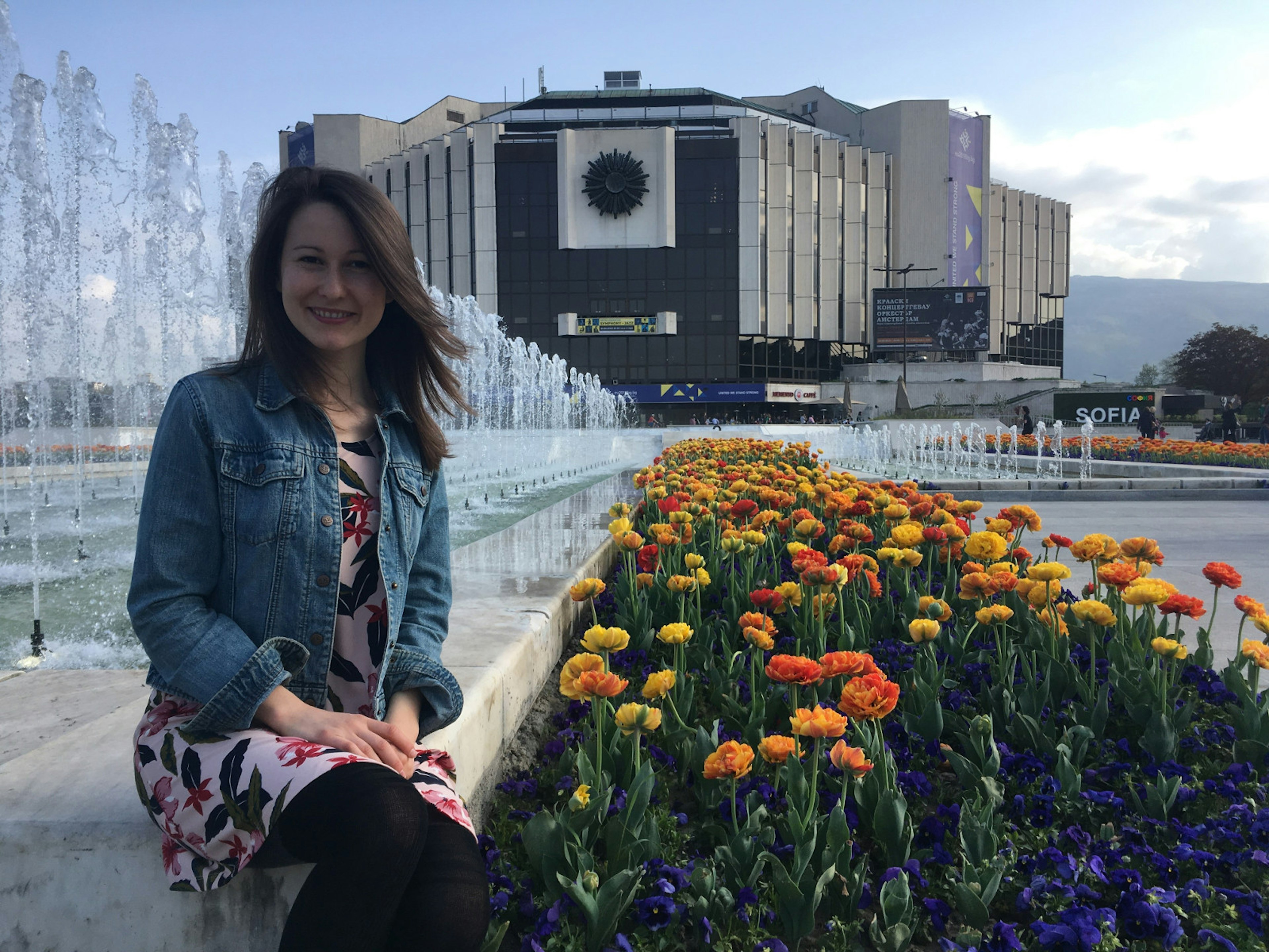 Local Yoana Hristova at Sofia's National Palace of Culture