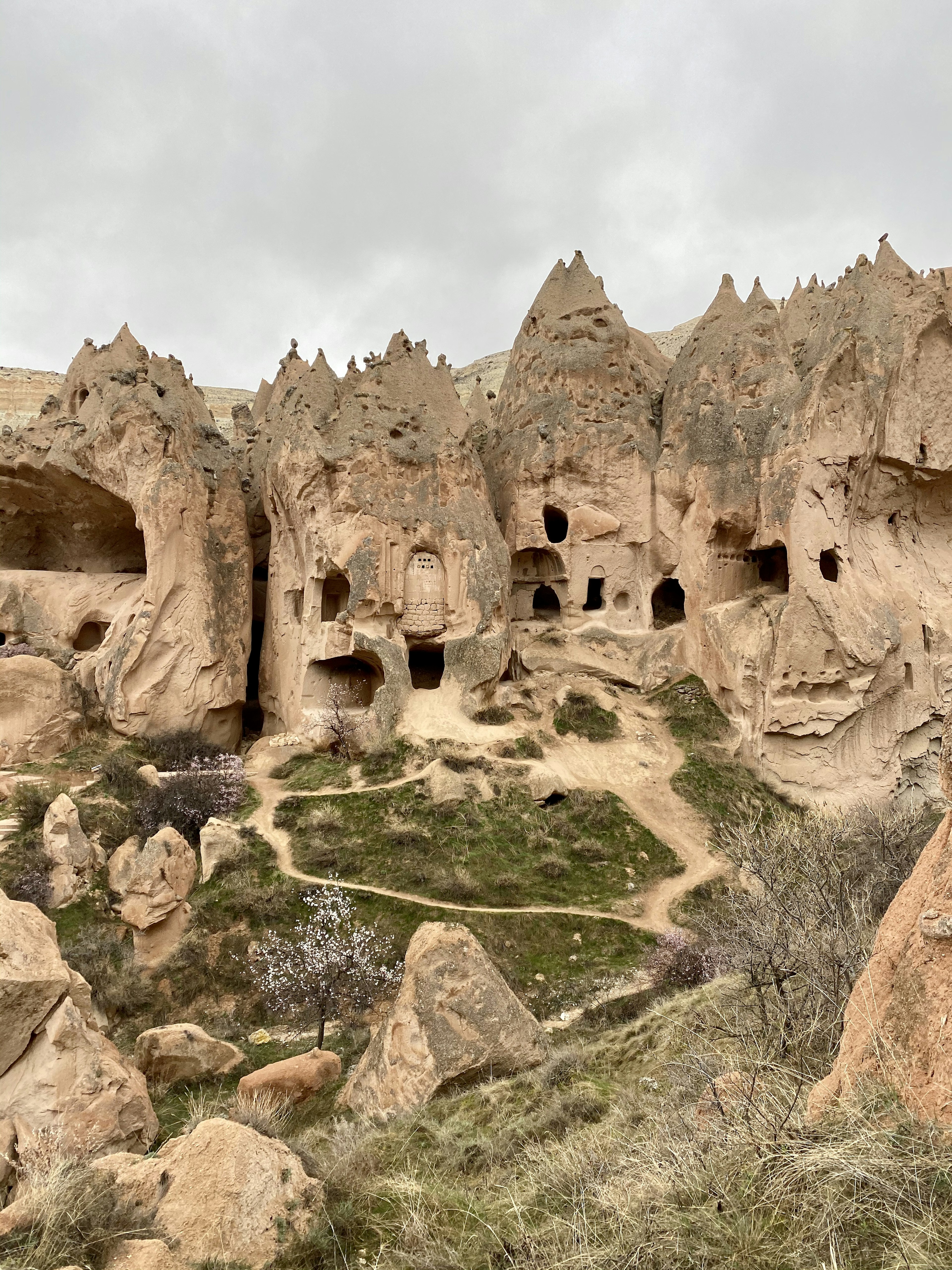 The empty Zelve Monastery at Cappadocia