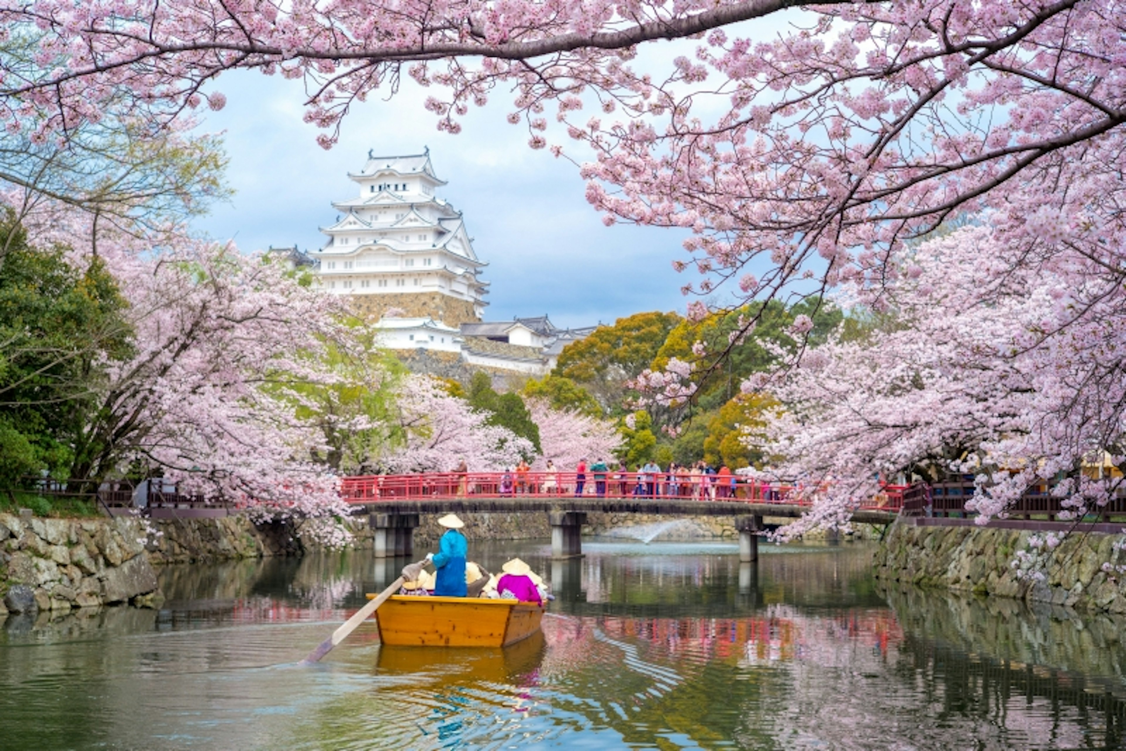 Himeji Castle with beautiful cherry blossom in spring season.
ancient, architecture, asia, asian, blossom, boat, bridge, building, castle, cherry, cruise, culture, day, famous, floral, flower, fort, heritage, himeji, himeji-jo, history, hyogo, japan, japanese, kansai, kyoto, landmark, landscape, moat, oriental, paddle, park, pink, pond, reflection, river, sail, sakura, ship, spring, temple, tour, tourism, tourist, tower, travel, unesco, view, vintage, water