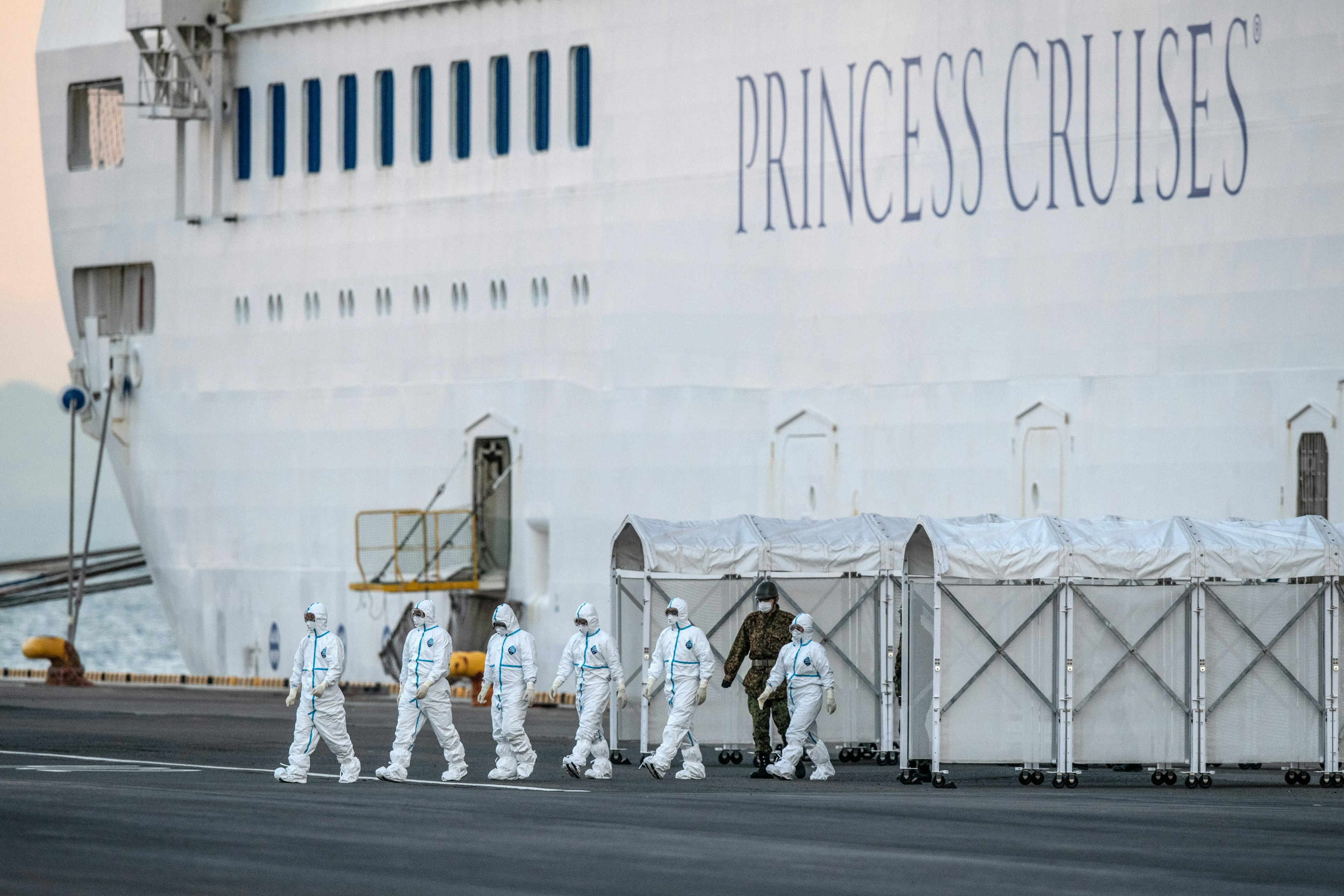 The docked Princess Cruise ship.