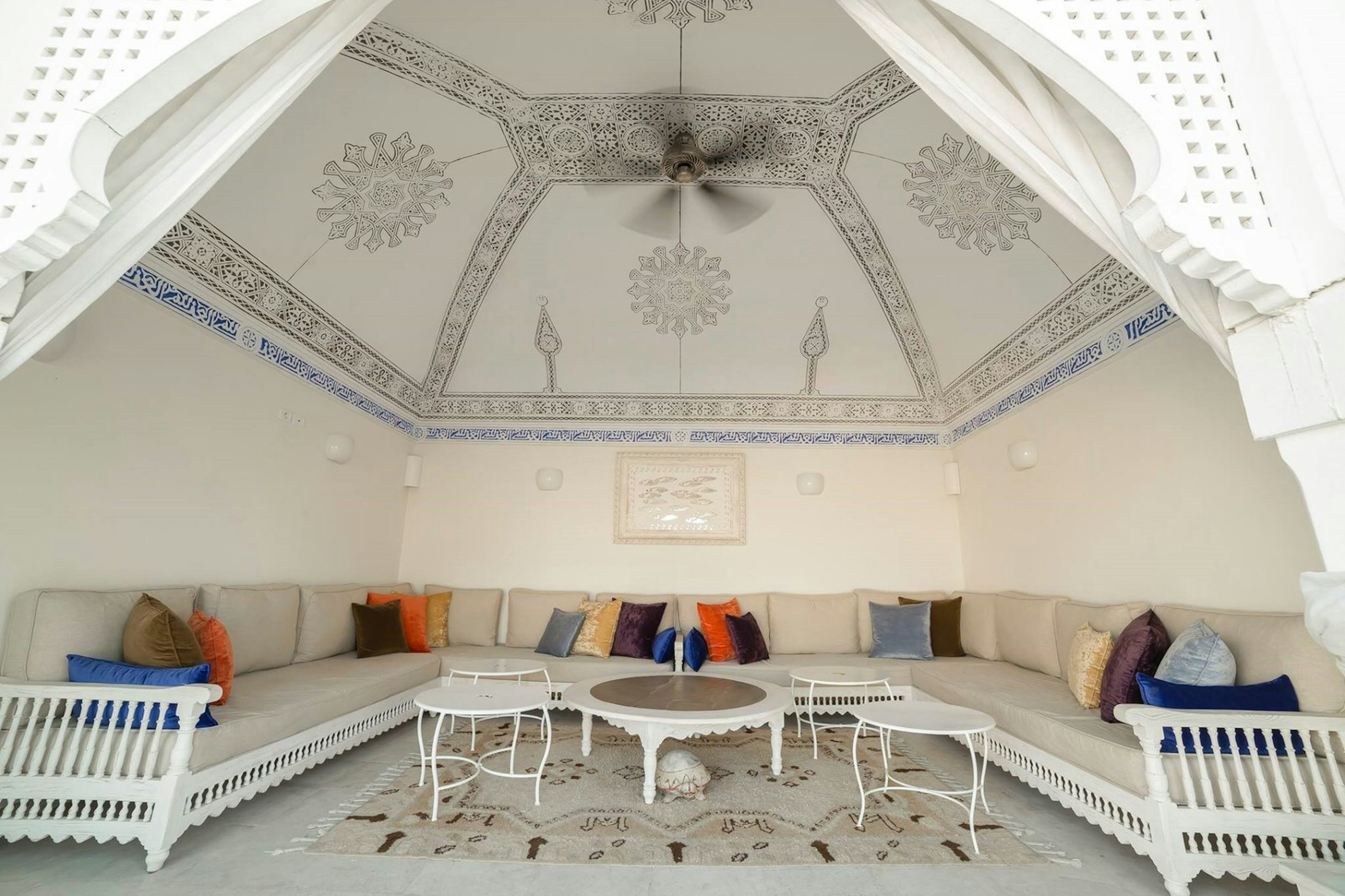 Majlis (reception room) at at Dar Ben Gacem, Tunis, Tunisia © Dar Ben Gacem