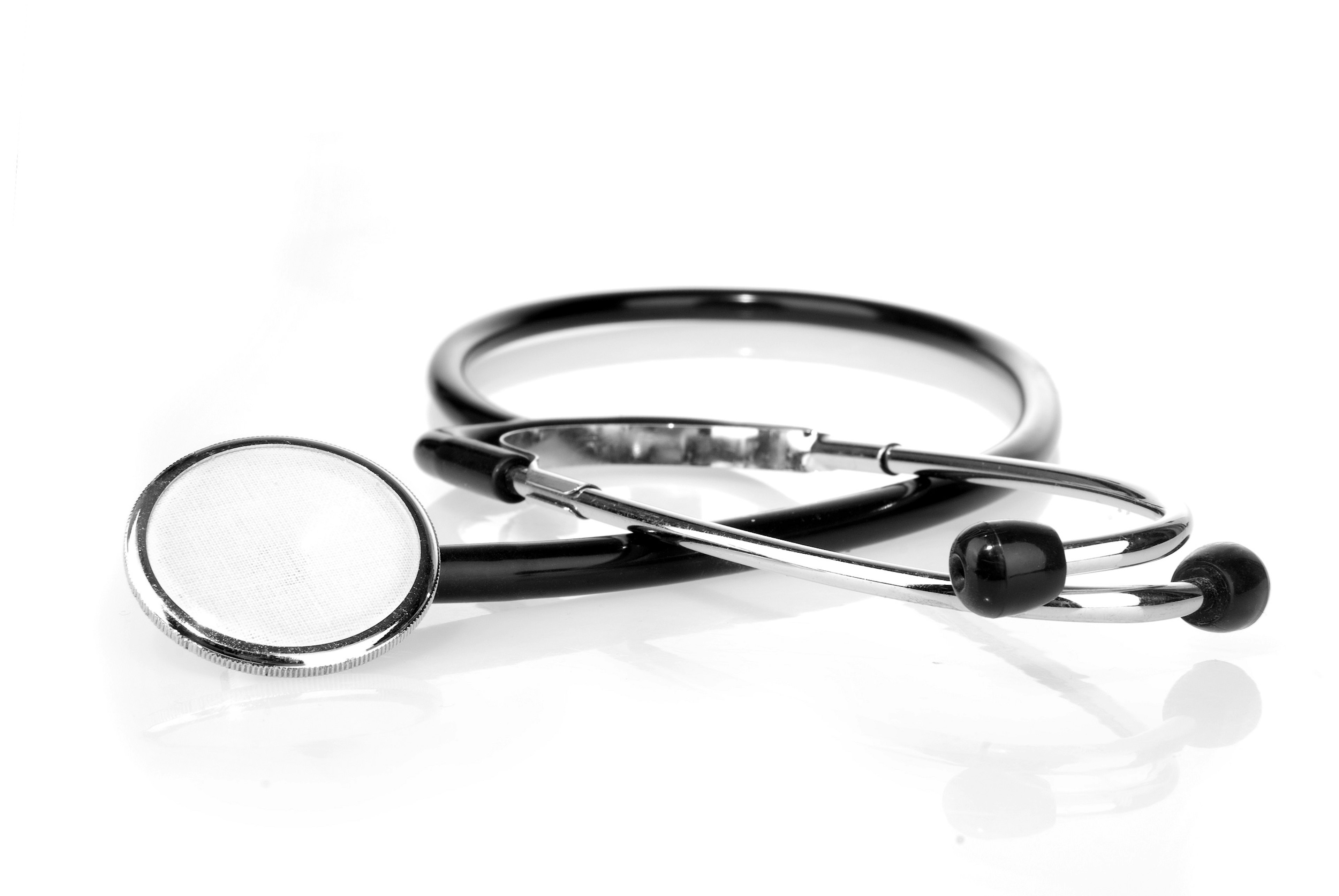 Stethoscope isolated on a white background.