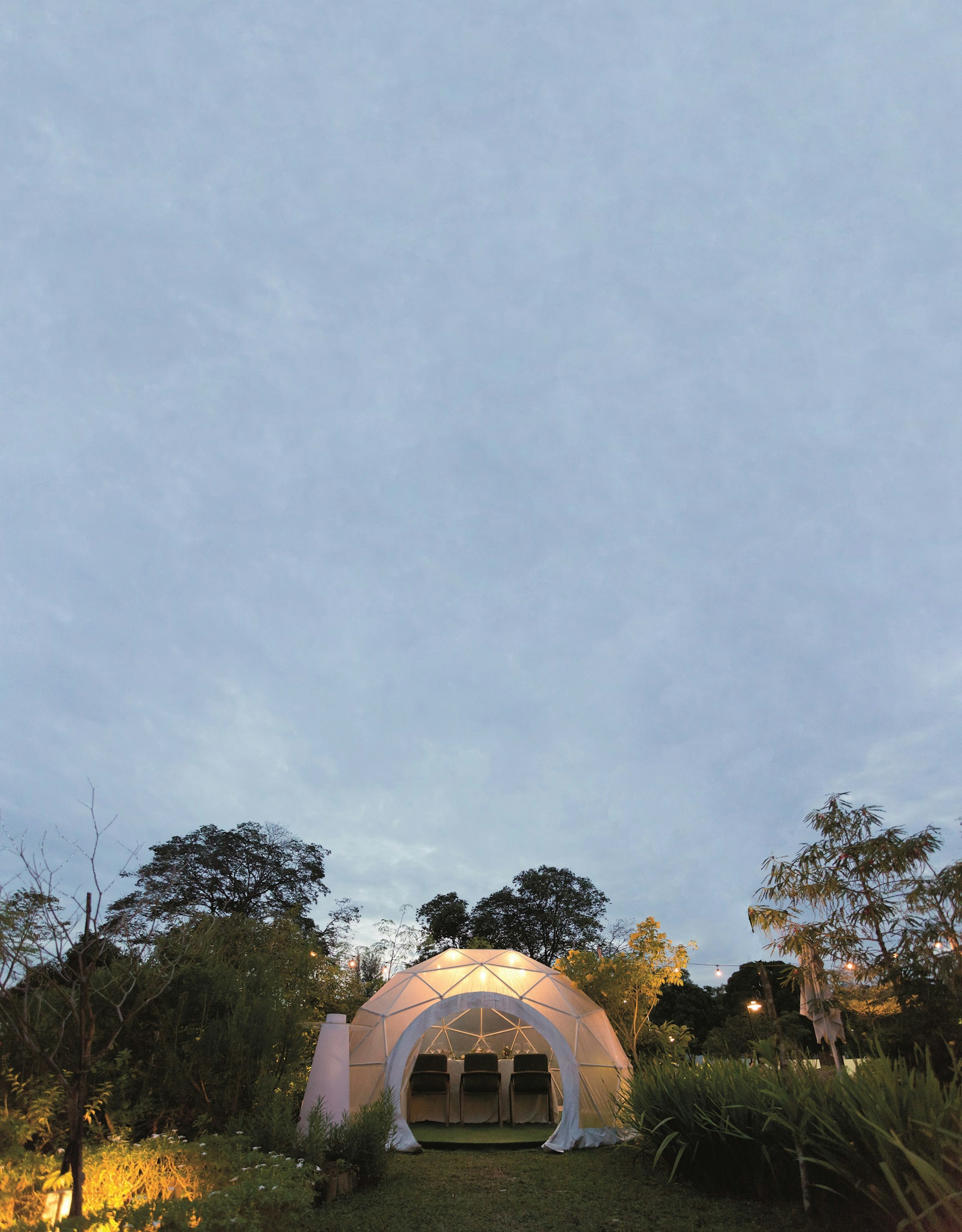 A dining dome in Singapore © Image courtesy of The Summerhouse