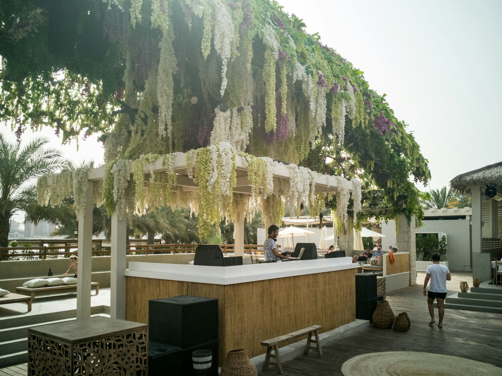 DJ booth at El Chiringuito, Dubai. Image by Lara Brunt / Lonely Planet