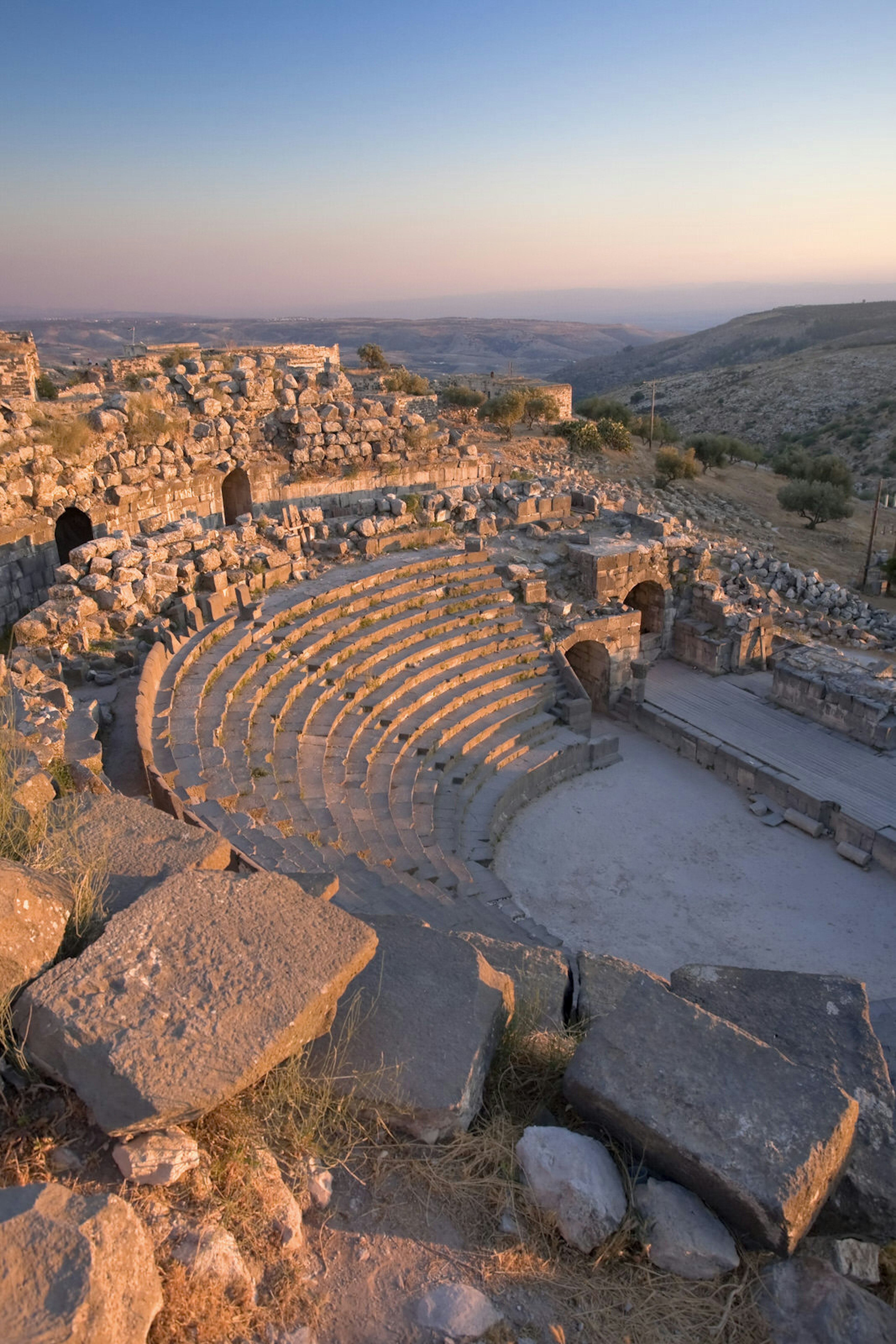 Sunset over West Theatre, Umm Qais, Jordan © Michele Falzone / Getty Images