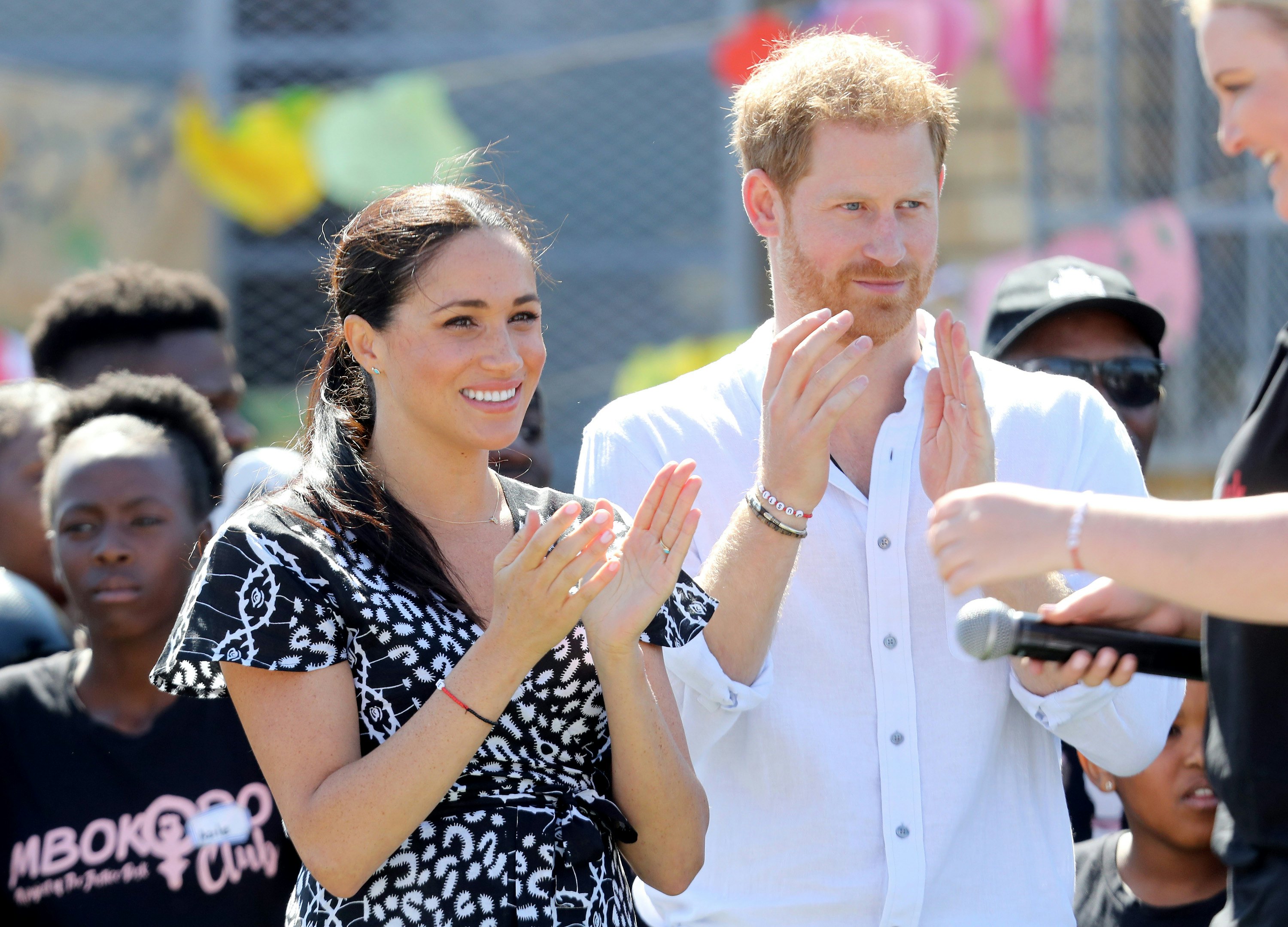 Harry and Meghan in Africa.