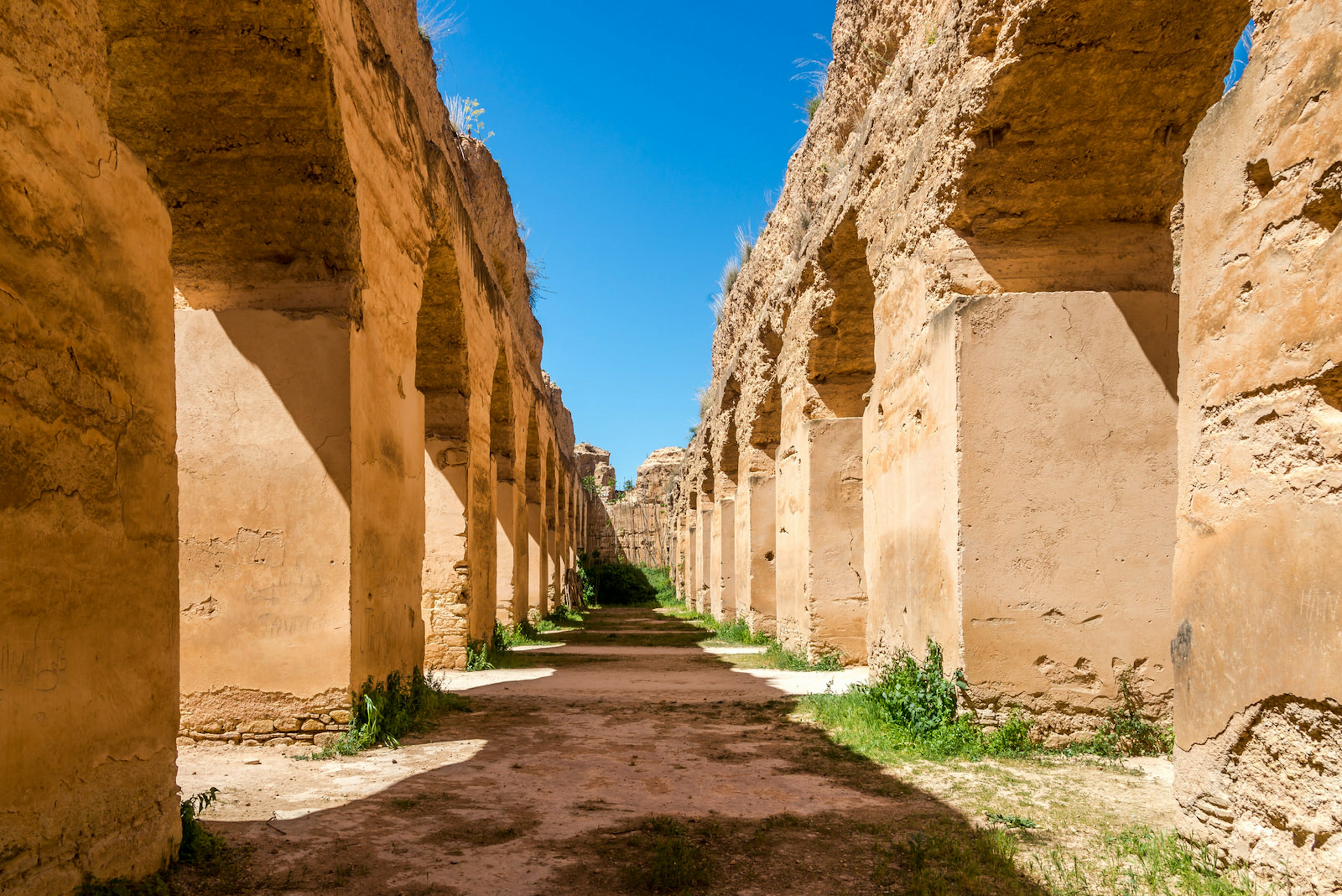 Royal Stables Heri es-Souani in Meknes city of Morocco; Shutterstock ID 646250377; Your name (First / Last): Lauren Keith; GL account no.: 65050; Netsuite department name: Online Editorial; Full Product or Project name including edition: Day in Meknes article