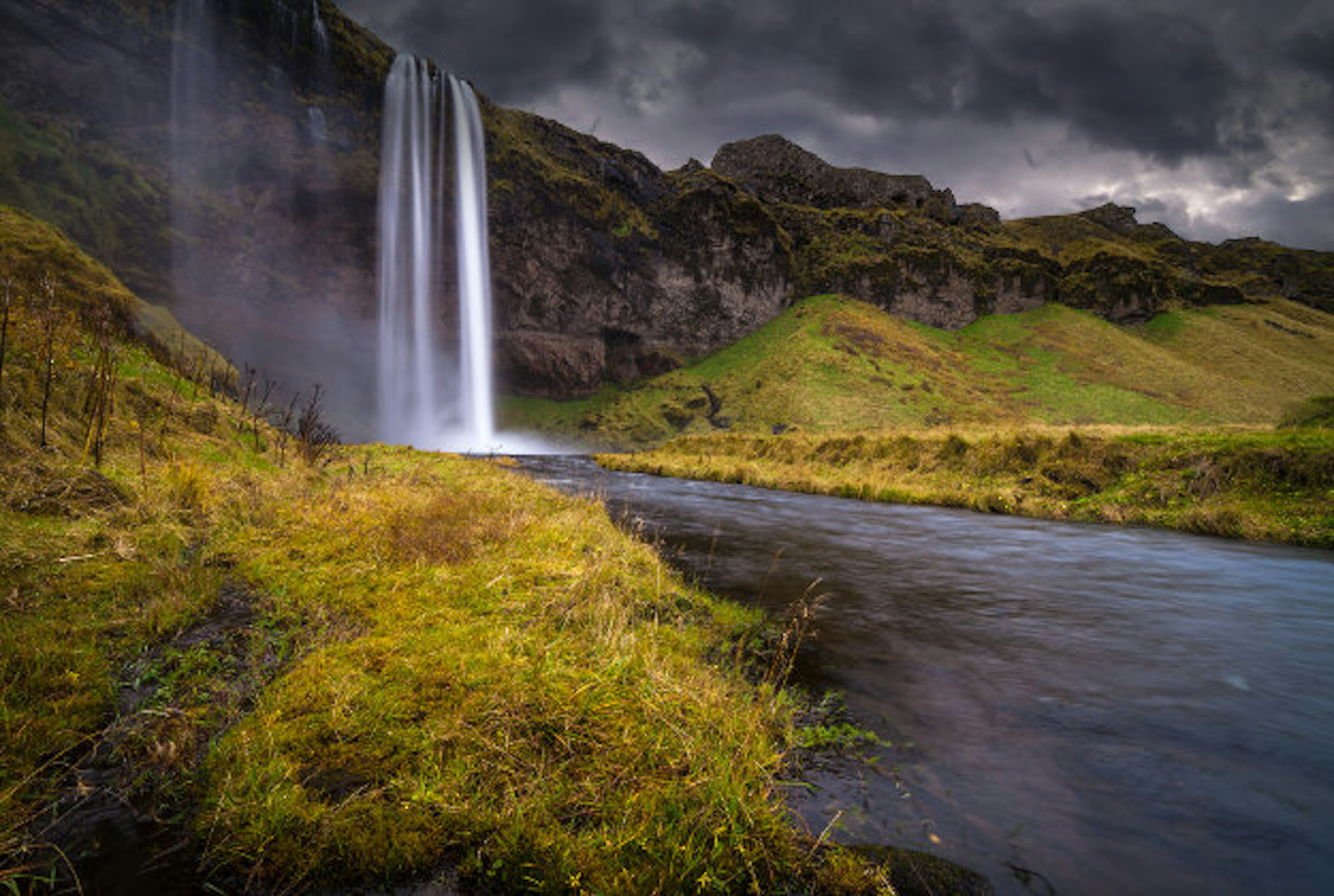 Seljalandsfoss waterfall is one of the country's most spectacular