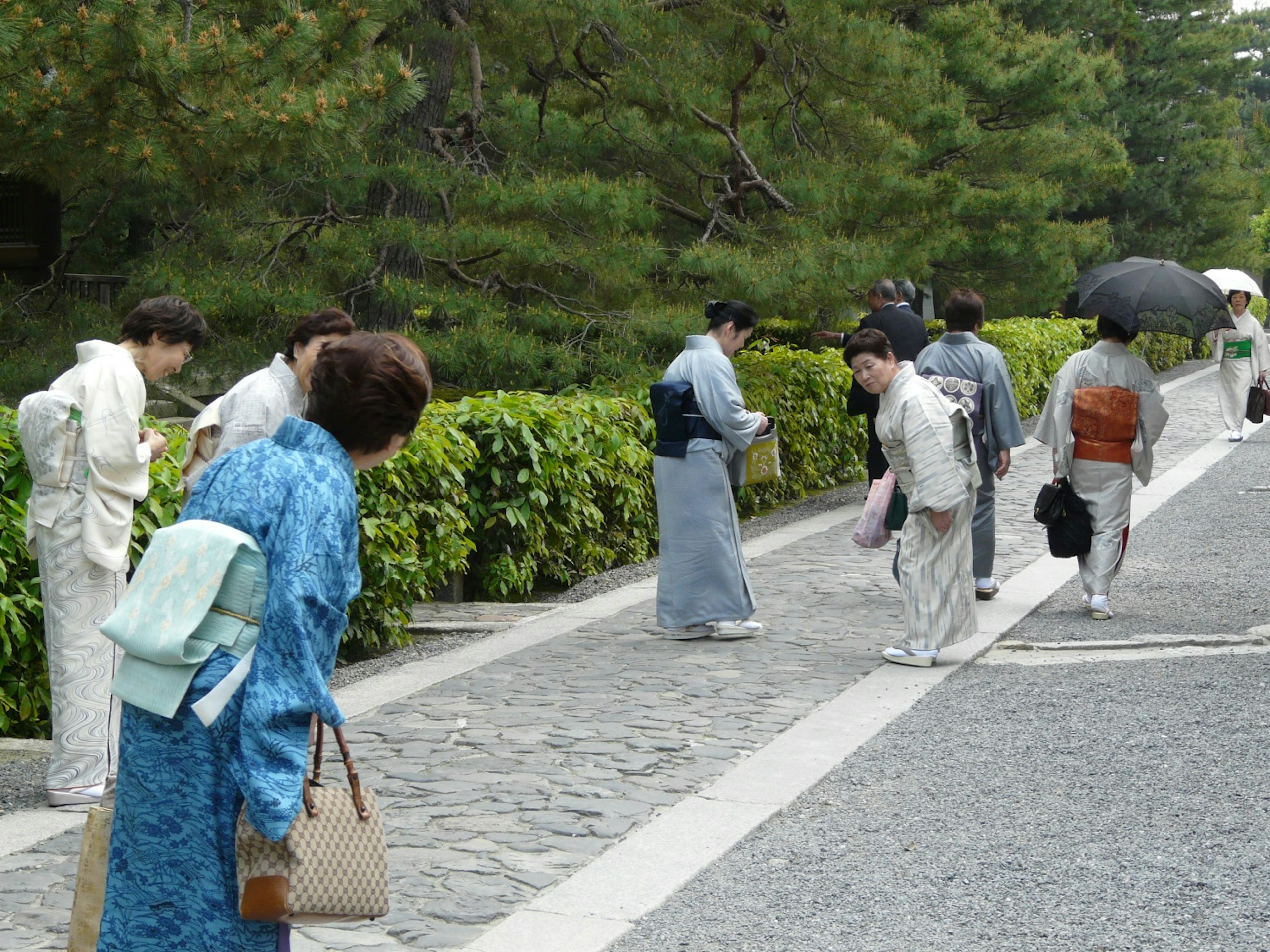 Ladies bowing