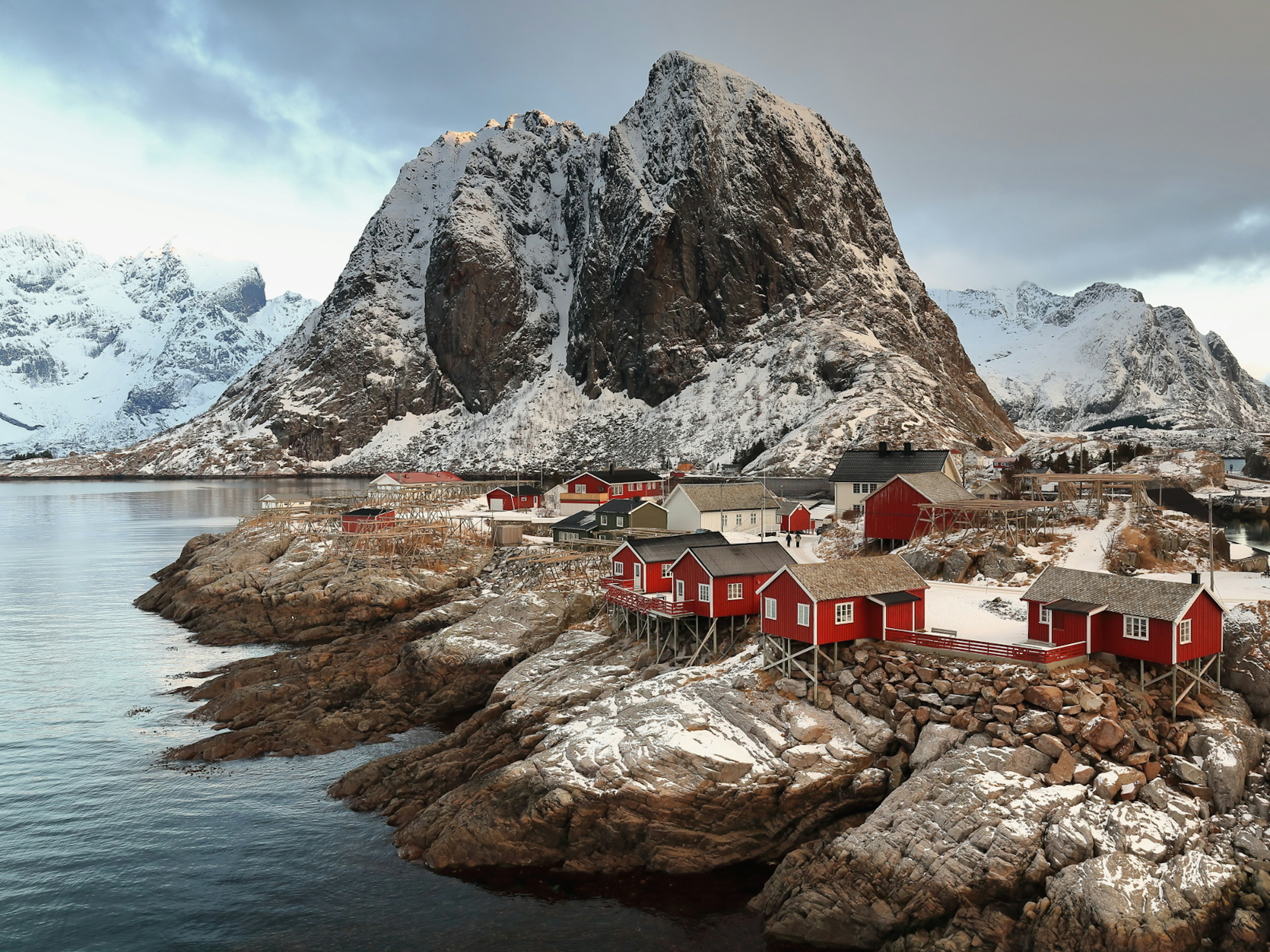 A fishing hamlet on the Lofoten archipelago, Norway