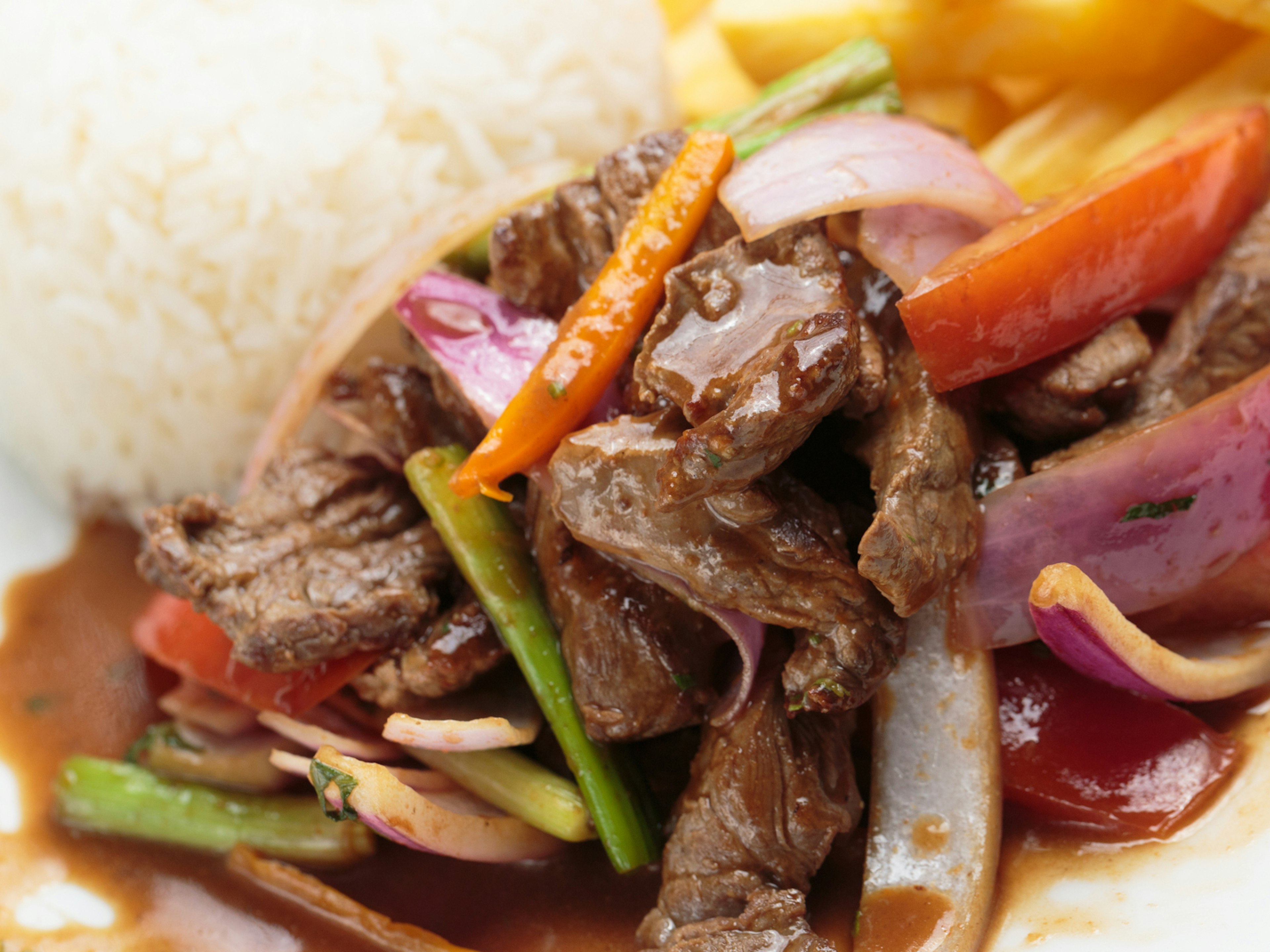 Get stuck into a bowl of lomo saltado at Lima's Barrio Chino © Christian Vinces / Shutterstock