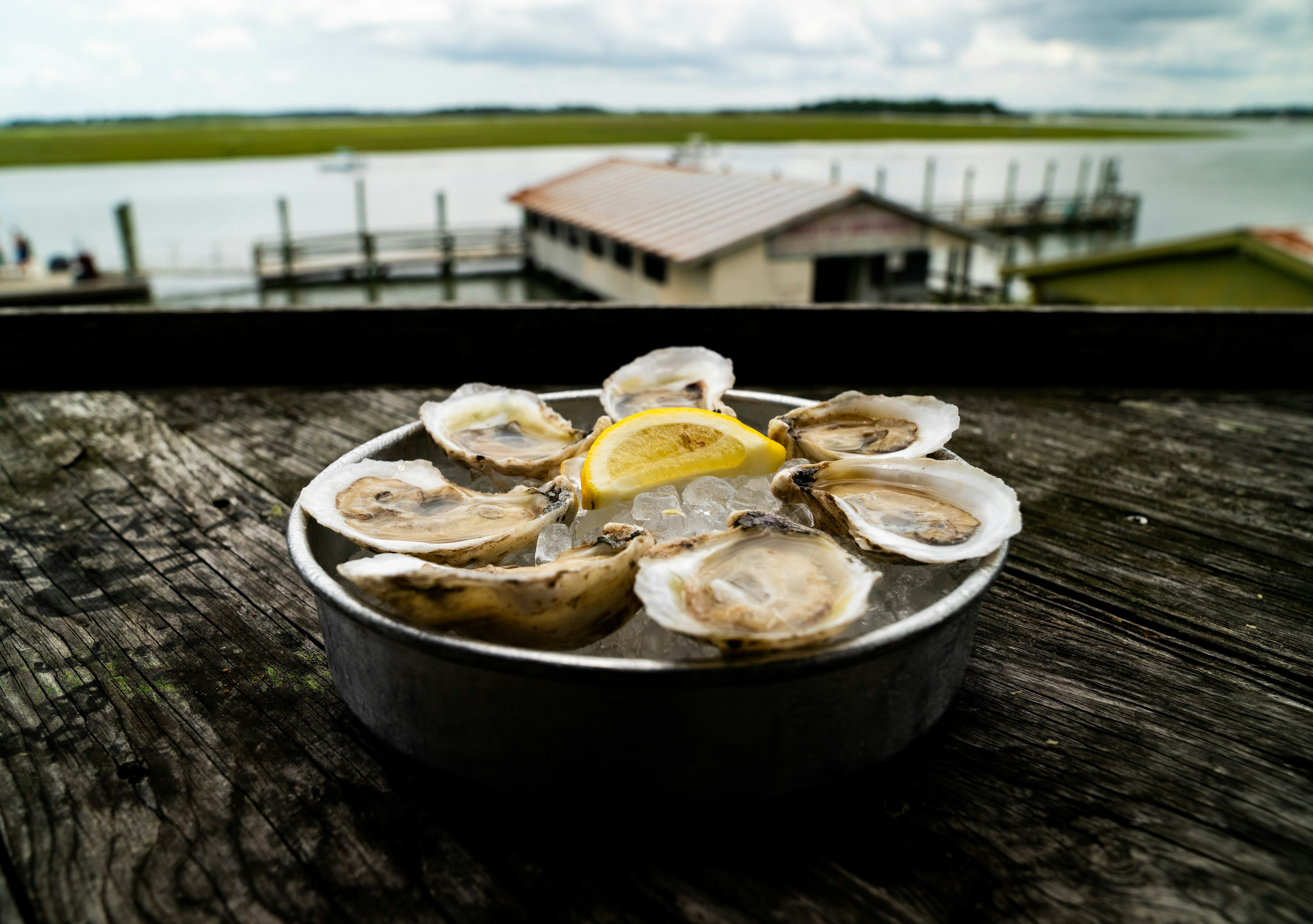 Oysters at Bowen's Island Charleston, SC