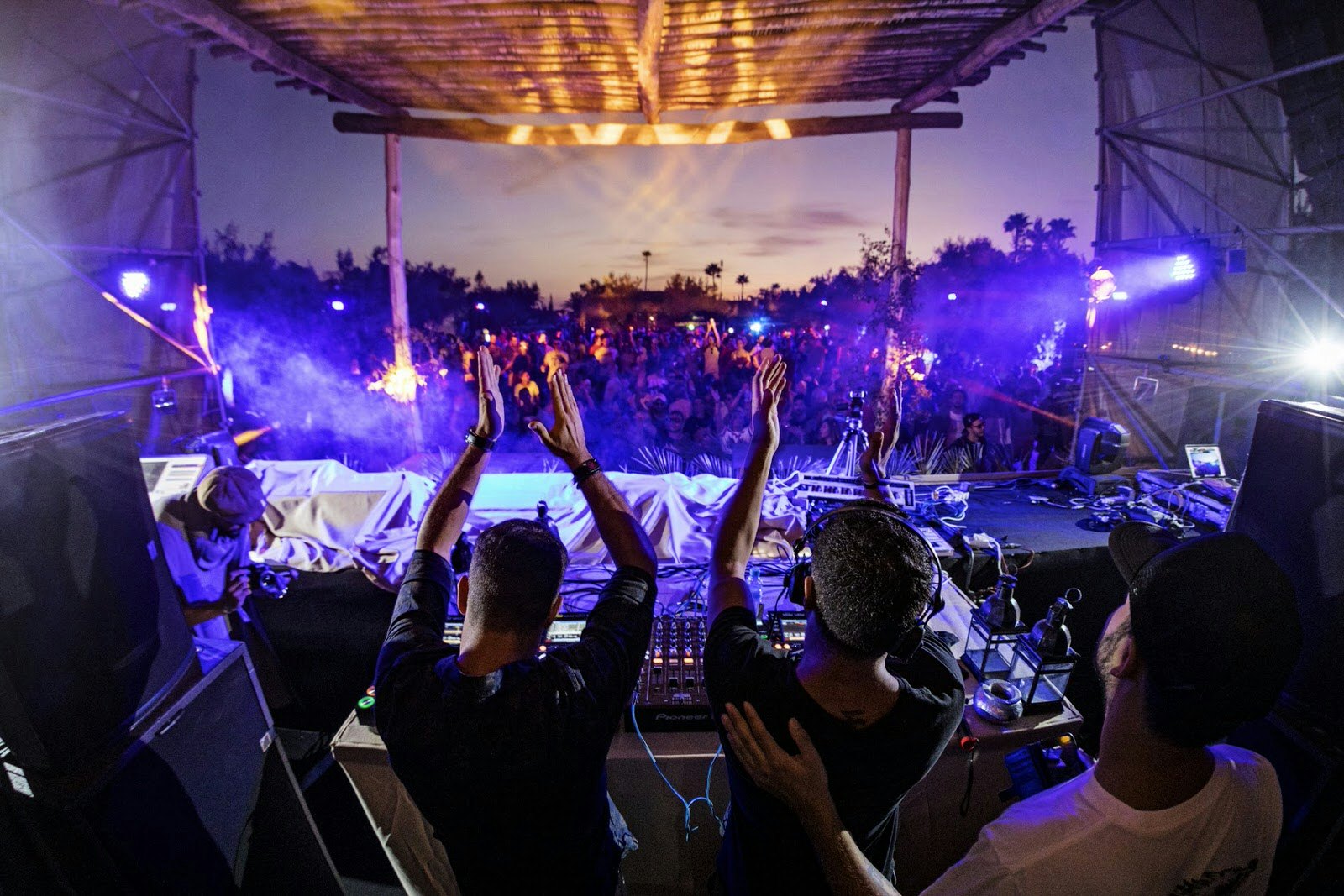 DJs at Oasis Festival 2017, Marrakesh, Morocco © Andrew Rauner / AJRphotos