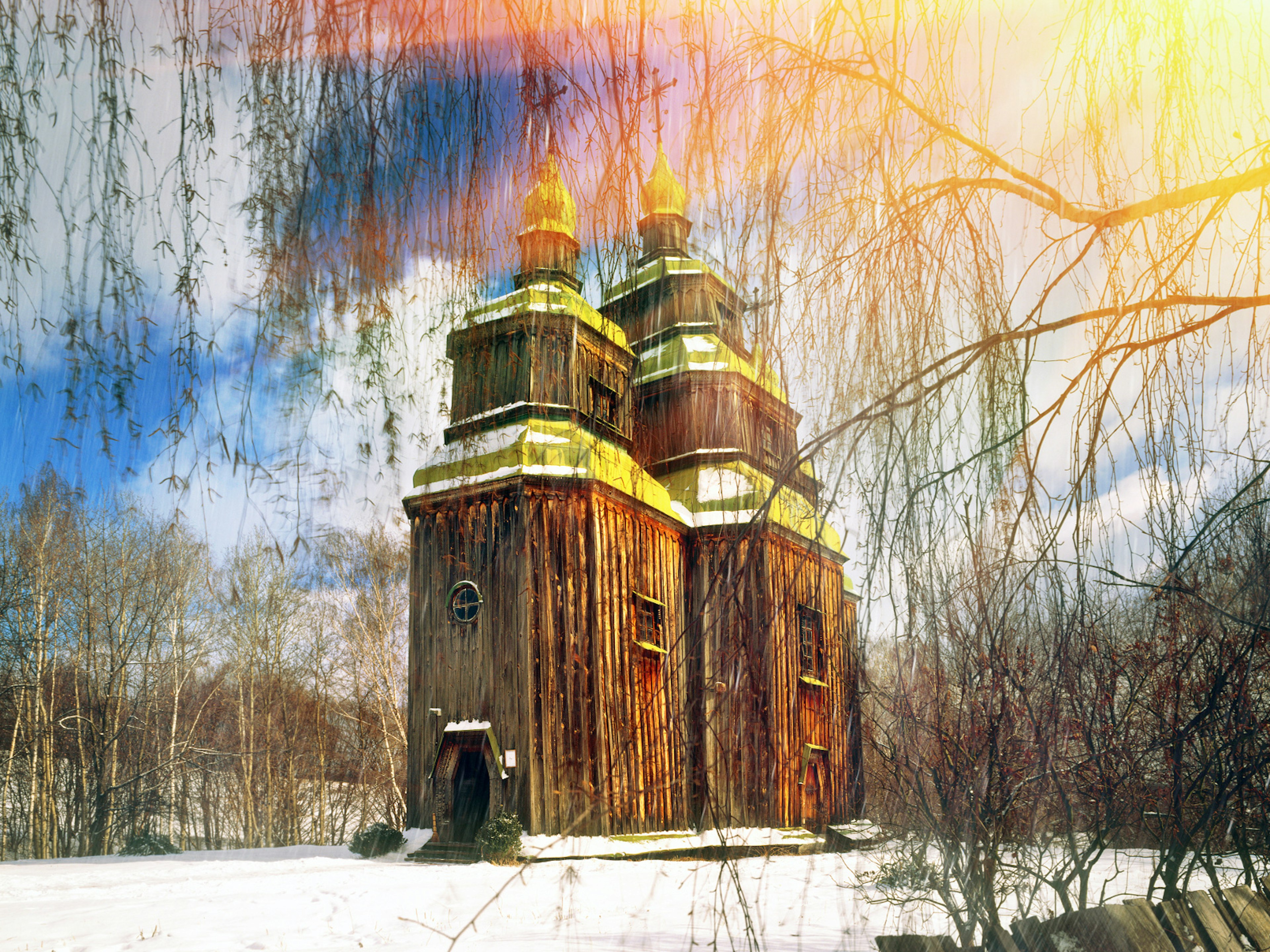 The wooden Church of St Paraskeva in the Pyrohiv Museum of Folk Architecture © Roman Mikhailiuk / Shutterstock