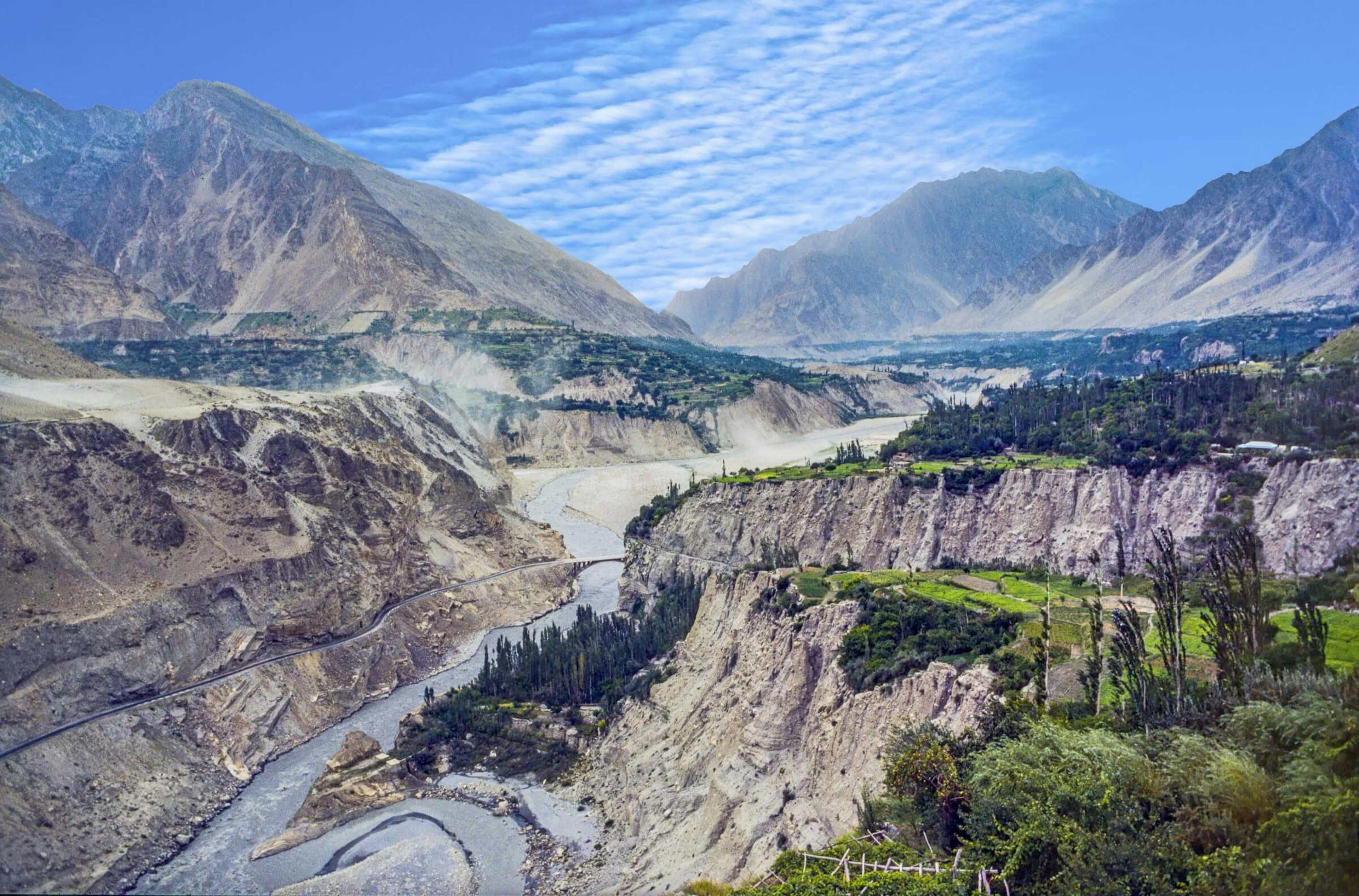 The Karakoram highway in Pakistan