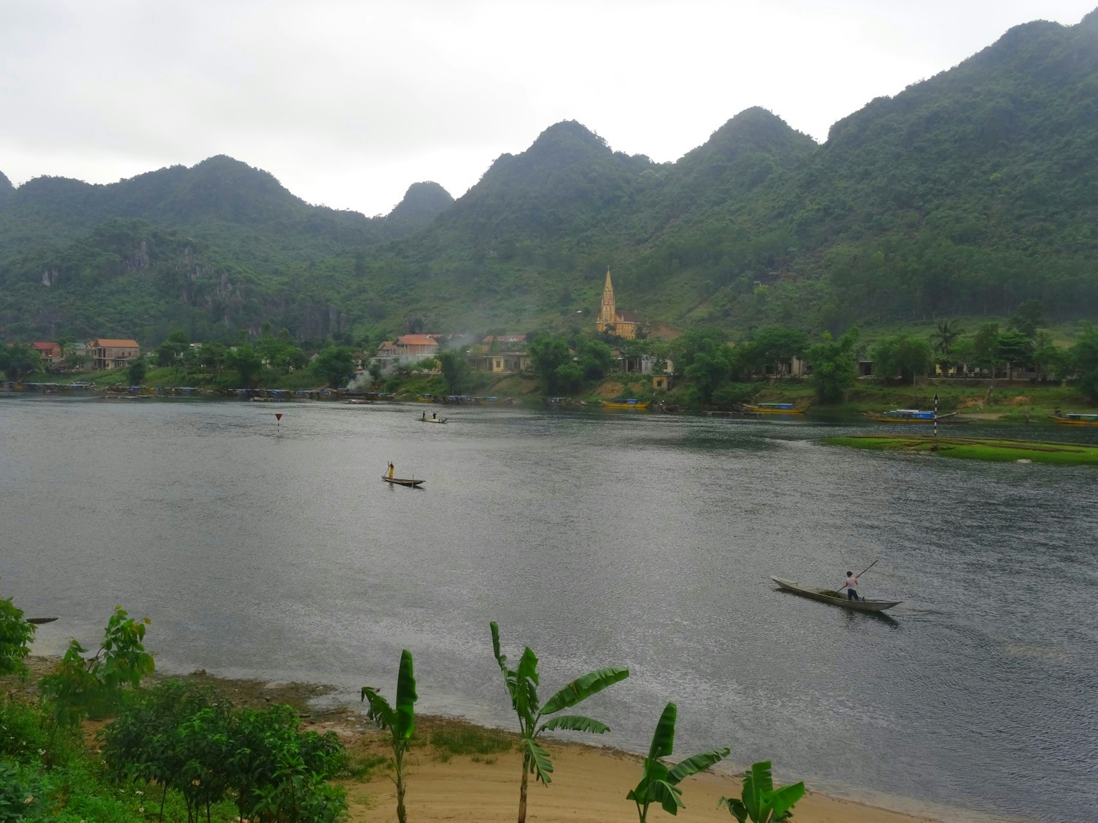 River scene at Son Trach village