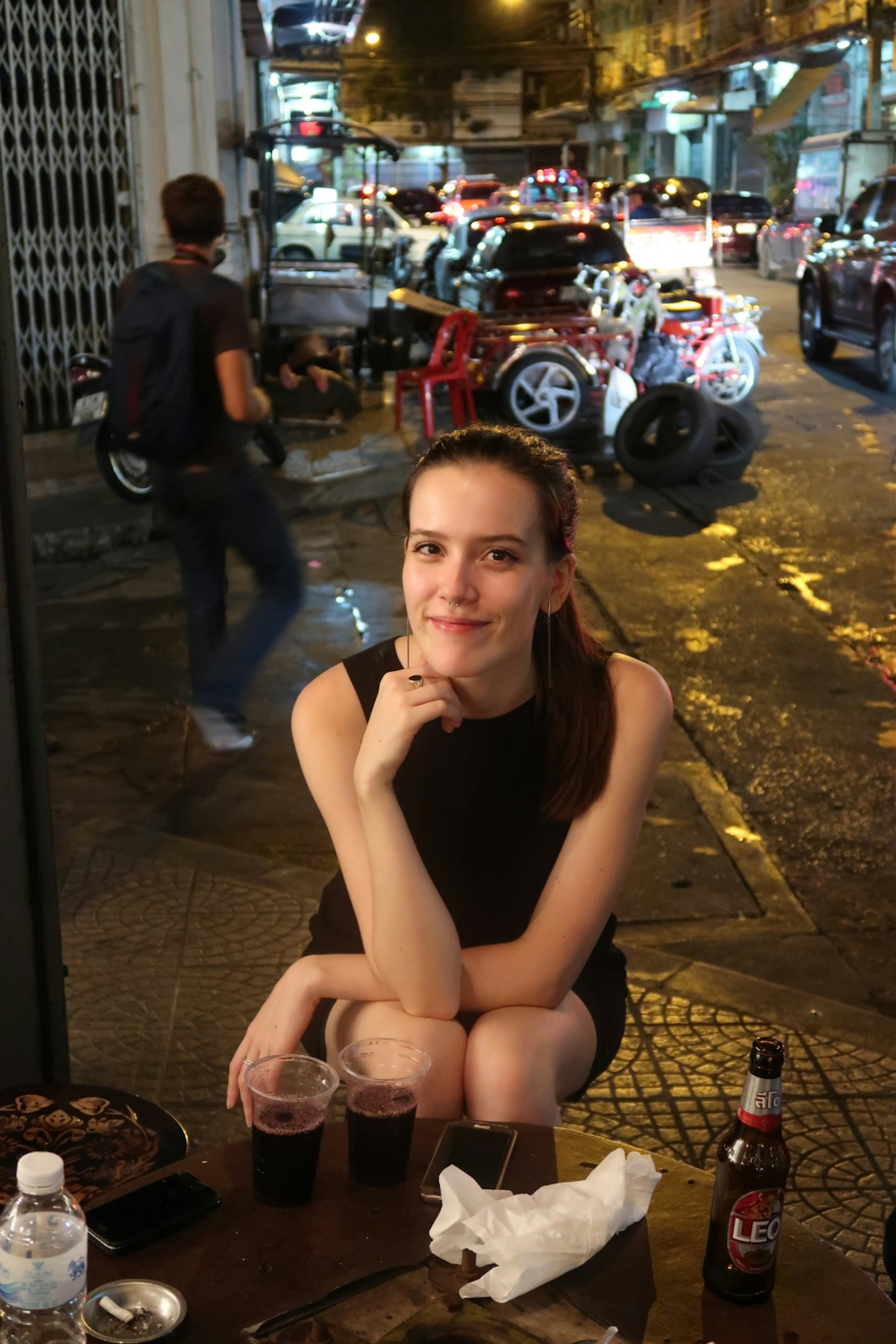 Lonely Planet Local Micaela Marini Higgs enjoying a night out in Bangkok's Chinatown © Micaela Marini Higgs / Lonely Planet