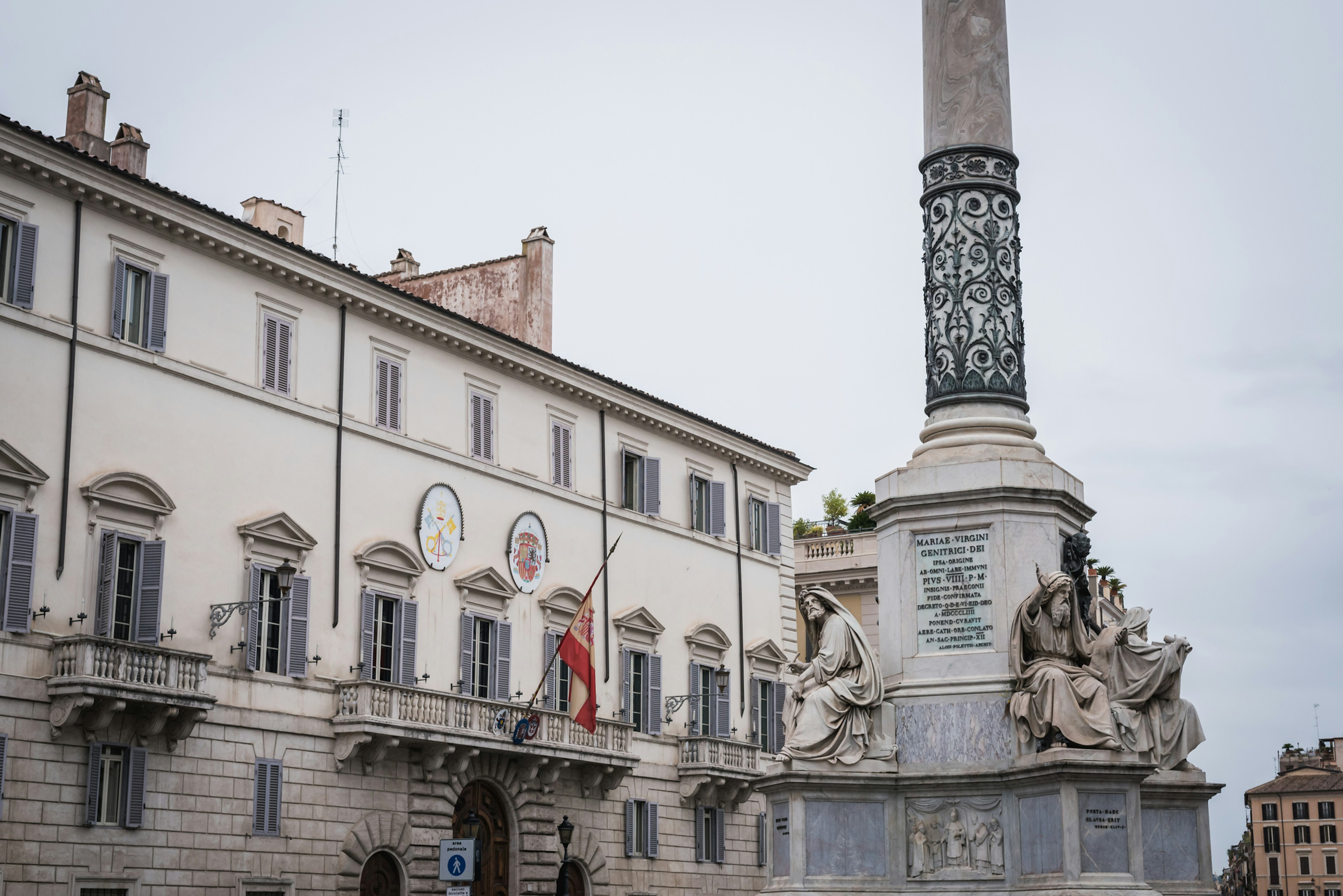 The Spanish embassy in Rome, Italy